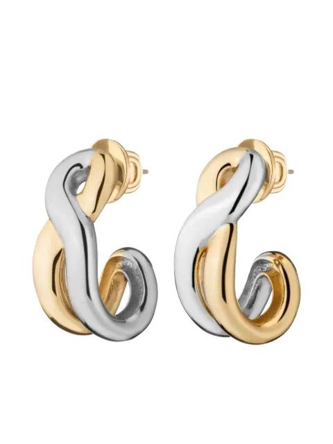 Odell twisted hoop earrings by DEMARSON NEW YORK