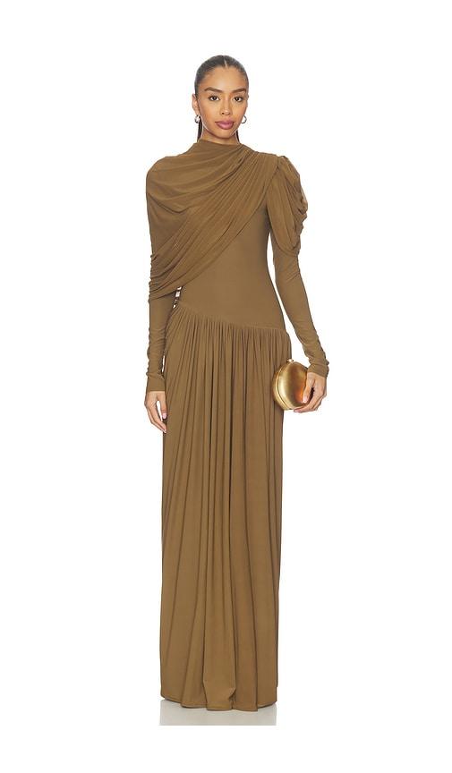 Deme by Gabriella Dress in Brown by DEME BY GABRIELLA