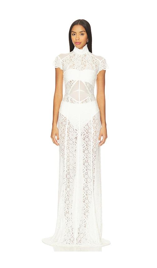 Deme by Gabriella Layla Gown in White by DEME BY GABRIELLA