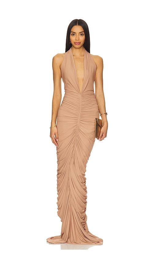 Deme by Gabriella Susan Dress in Tan by DEME BY GABRIELLA