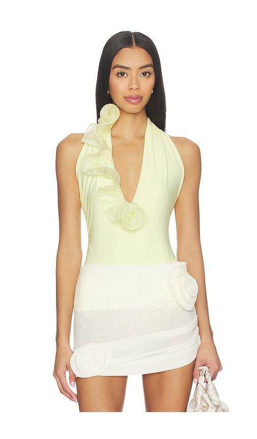 Deme by Gabriella The Peony Top in Lemon by DEME BY GABRIELLA