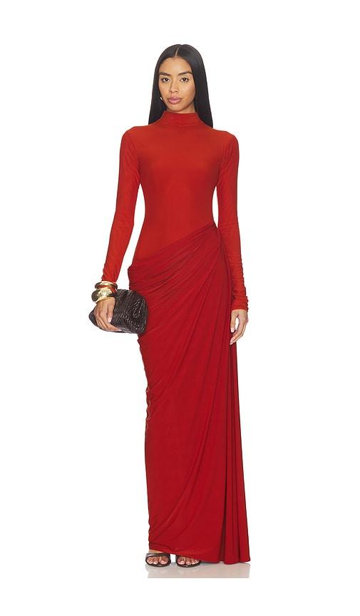 Deme by Gabriella The Sasha Dress in Brick by DEME BY GABRIELLA