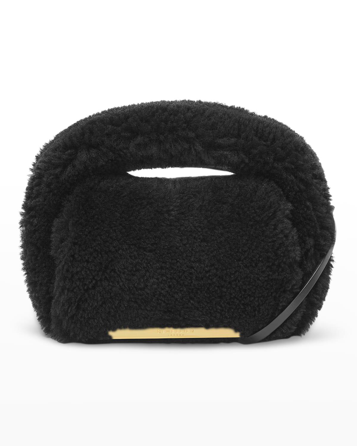 Lisbon Mini Shearling Top-Handle Bag by DEMELLIER Lisbon Mini Shearling Top-Handle Bag by DEMELLIER