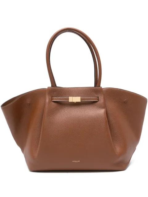 New York grain leather tote bag by DEMELLIER