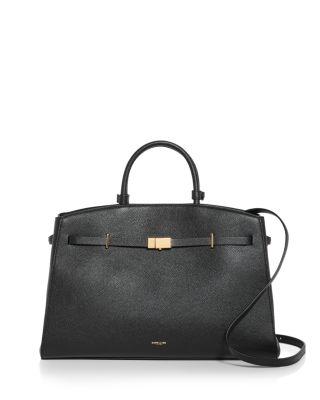 The Hudson Leather Tote by DEMELLIER
