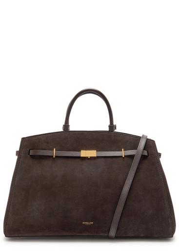 The Hudson grained leather top handle bag by DEMELLIER