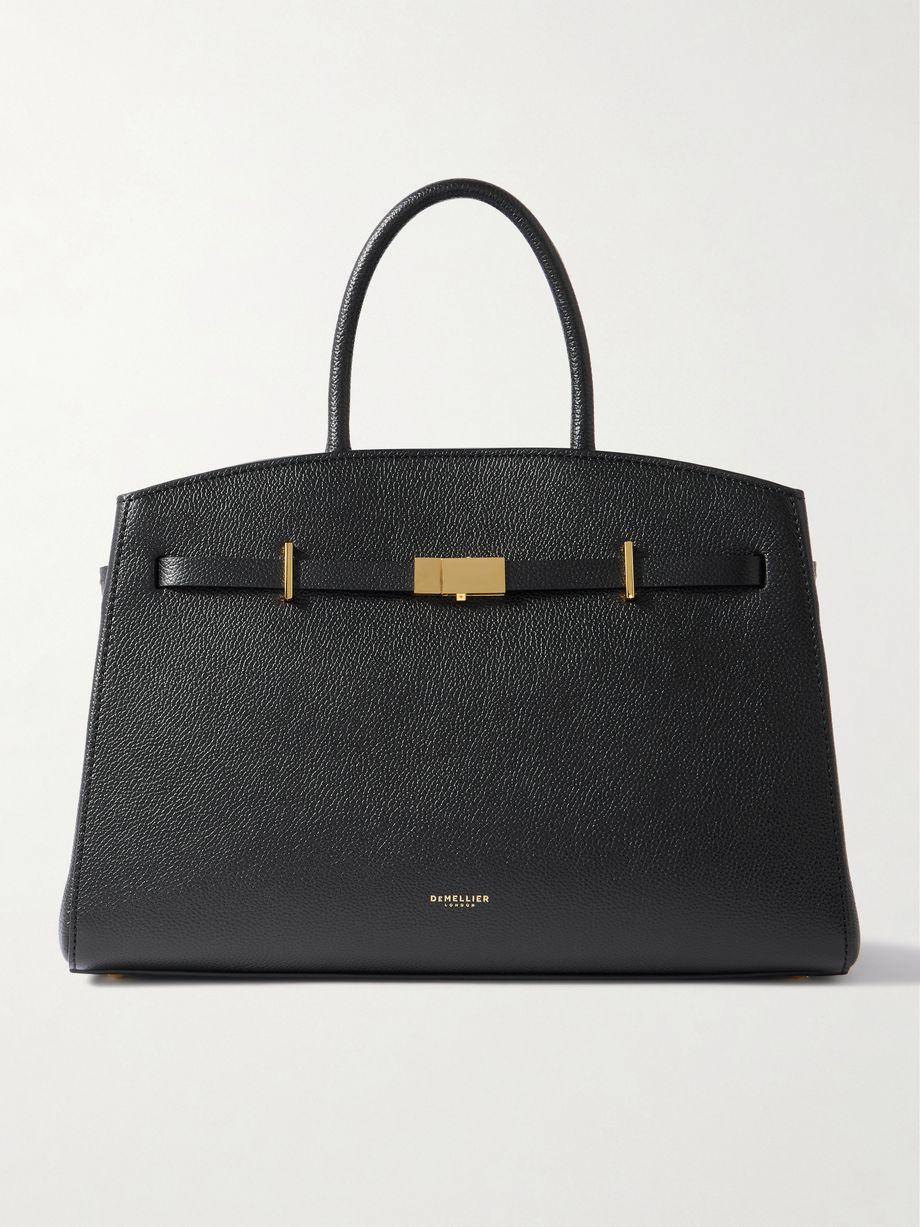 The Hudson midi textured-leather tote by DEMELLIER