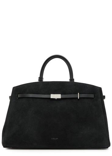 The Hudson suede top handle bag by DEMELLIER
