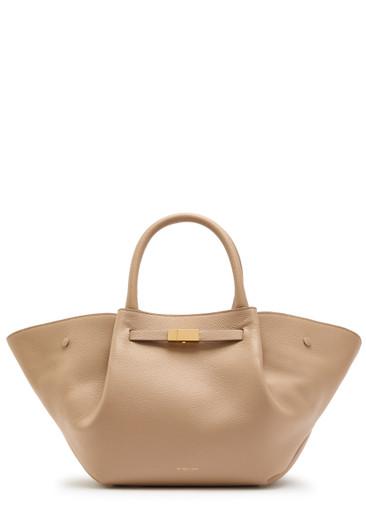 The Midi New York grained leather tote bag by DEMELLIER