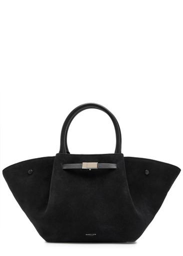The Midi New York grained leather tote bag by DEMELLIER
