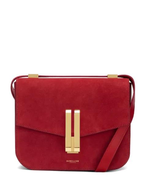 The Vancouver suede cross body bag by DEMELLIER