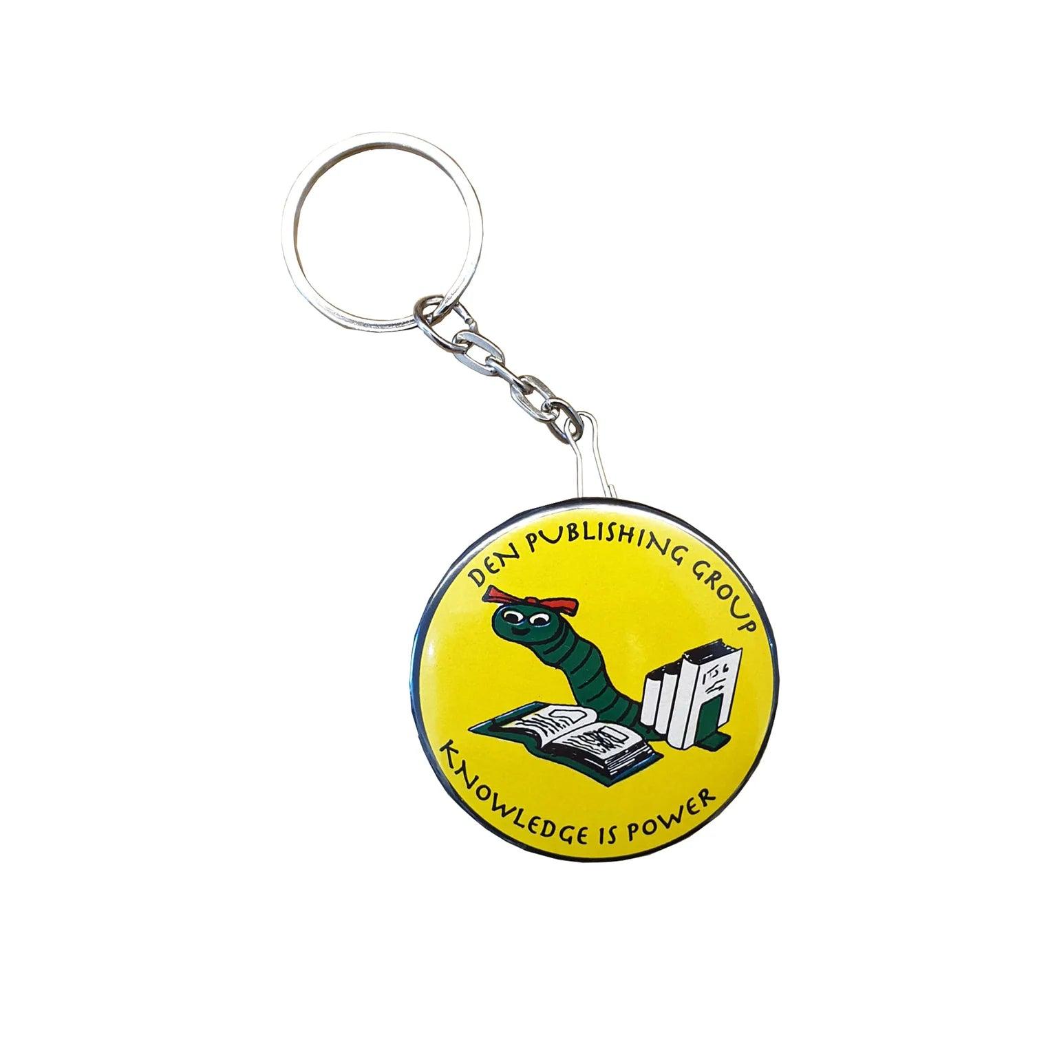 DEN SOUVENIR - Den Bookworm Keychain - (Yellow) by DEN SOUVENIR