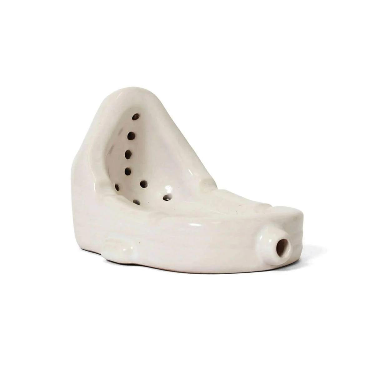 DEN SOUVENIR - Den Toilet Ceramic Incense Holder - (White) by DEN SOUVENIR
