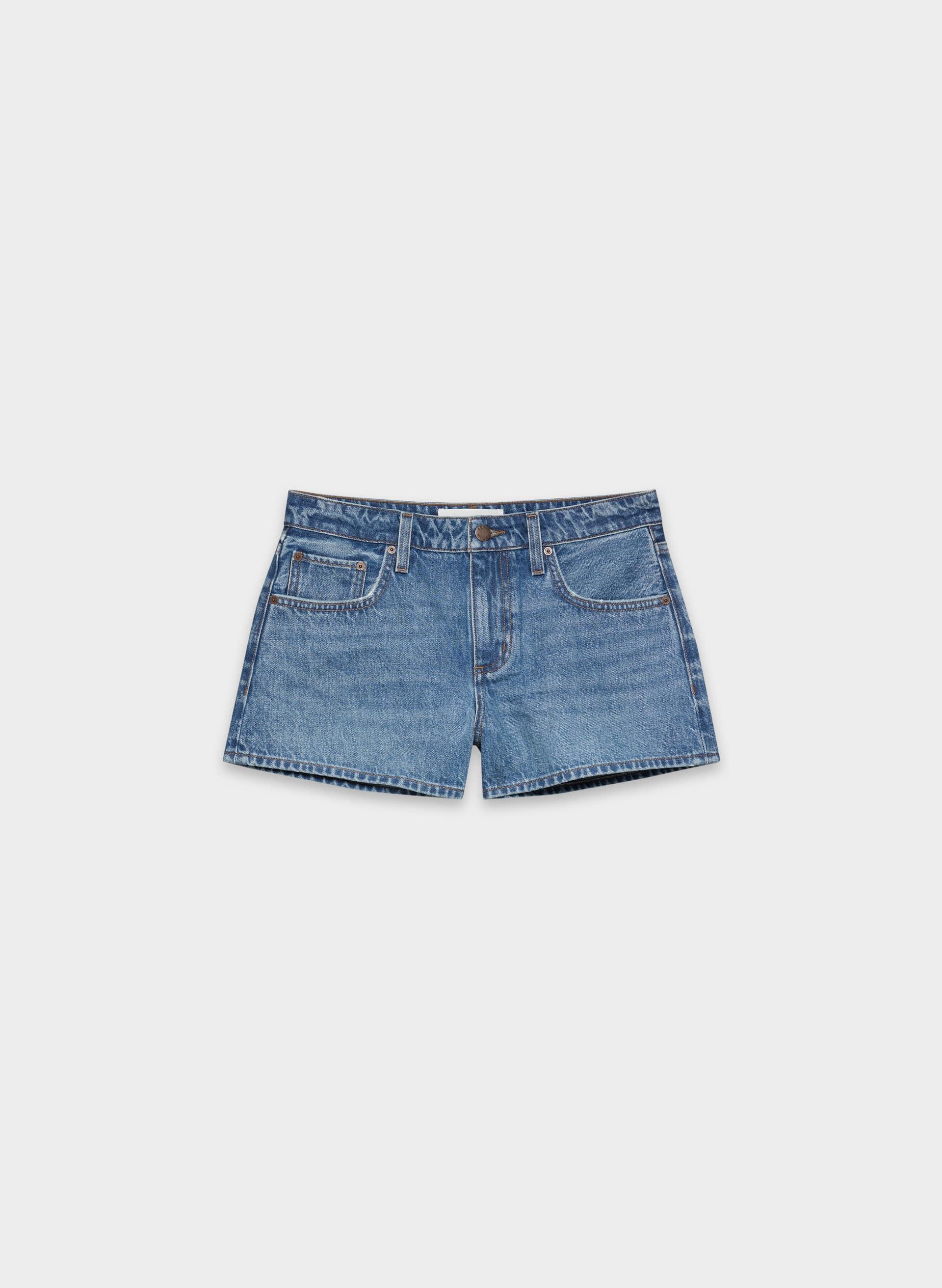 ALYSSA MID-RISE MINI DENIM SHORT by DENIM FORUM