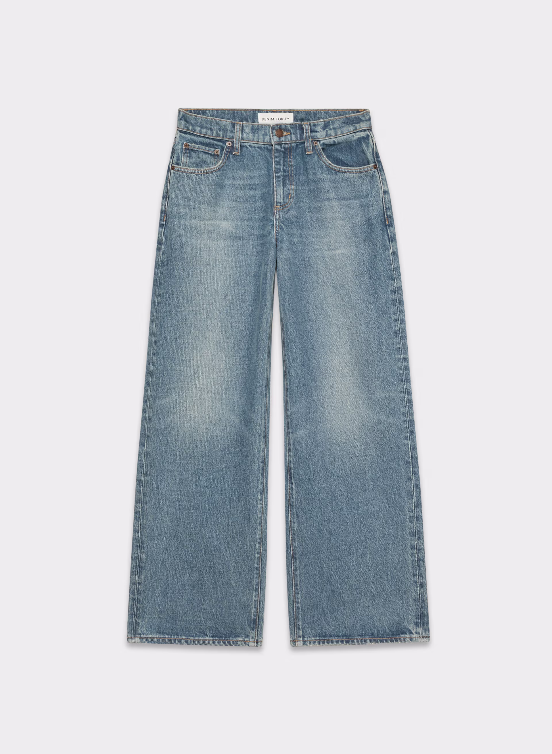 CHRISTY RELAXED SUPER LO-RISE WIDE JEAN by DENIM FORUM
