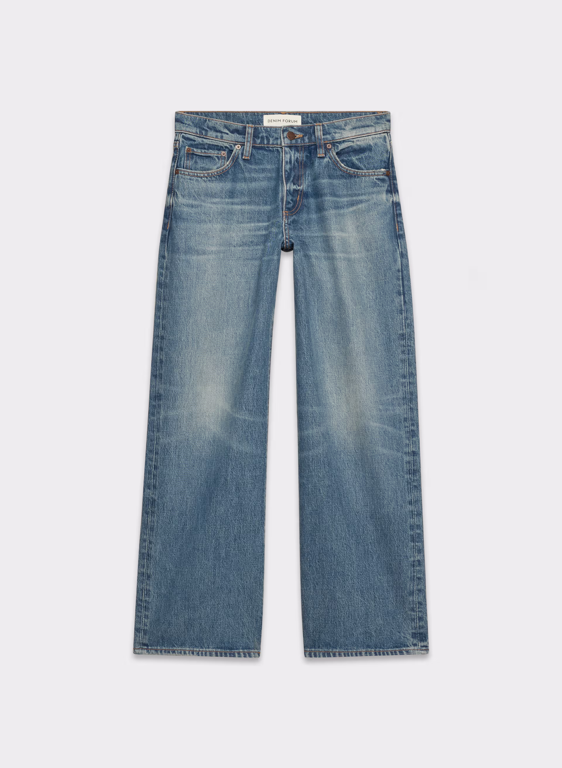 CHRISTY RELAXED SUPER LO-RISE WIDE JEAN by DENIM FORUM