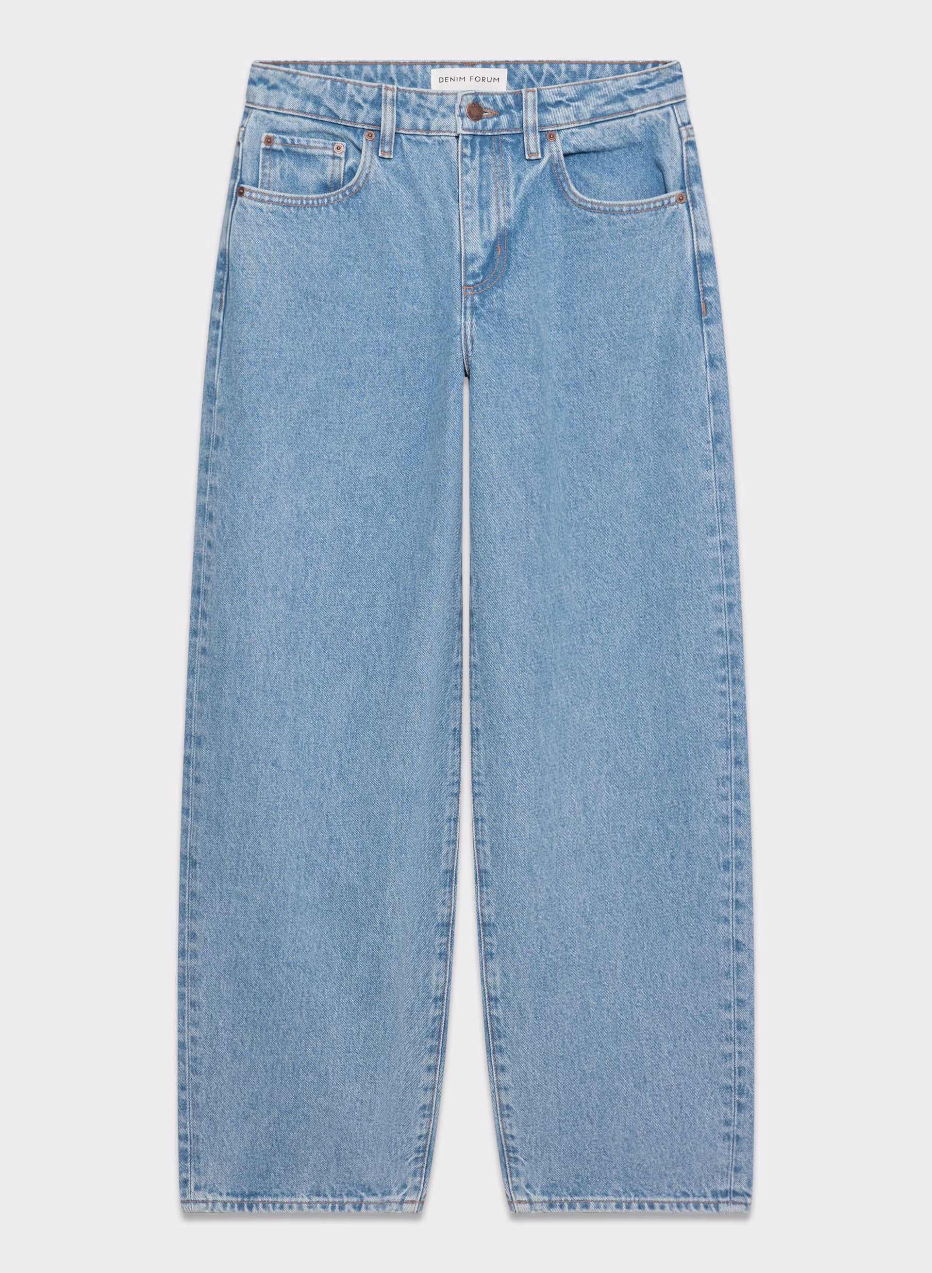 KAI RELAXED MID-RISE BARREL JEAN by DENIM FORUM