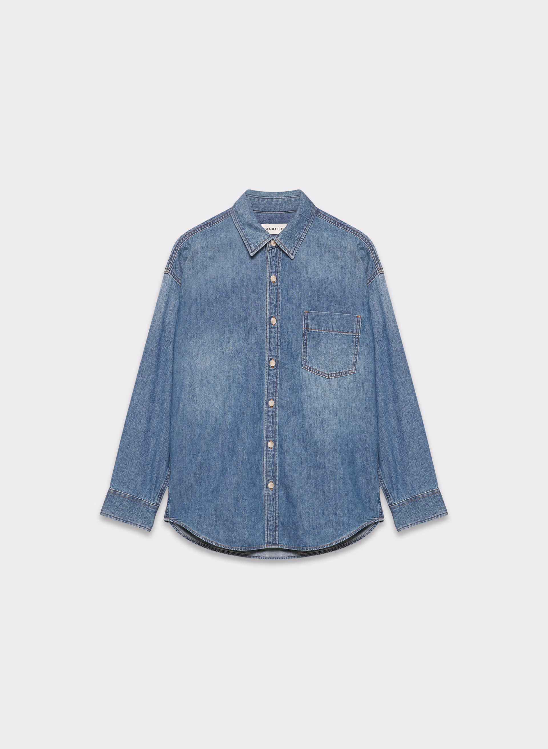 THE '80S COMFY DENIM SHIRT by DENIM FORUM