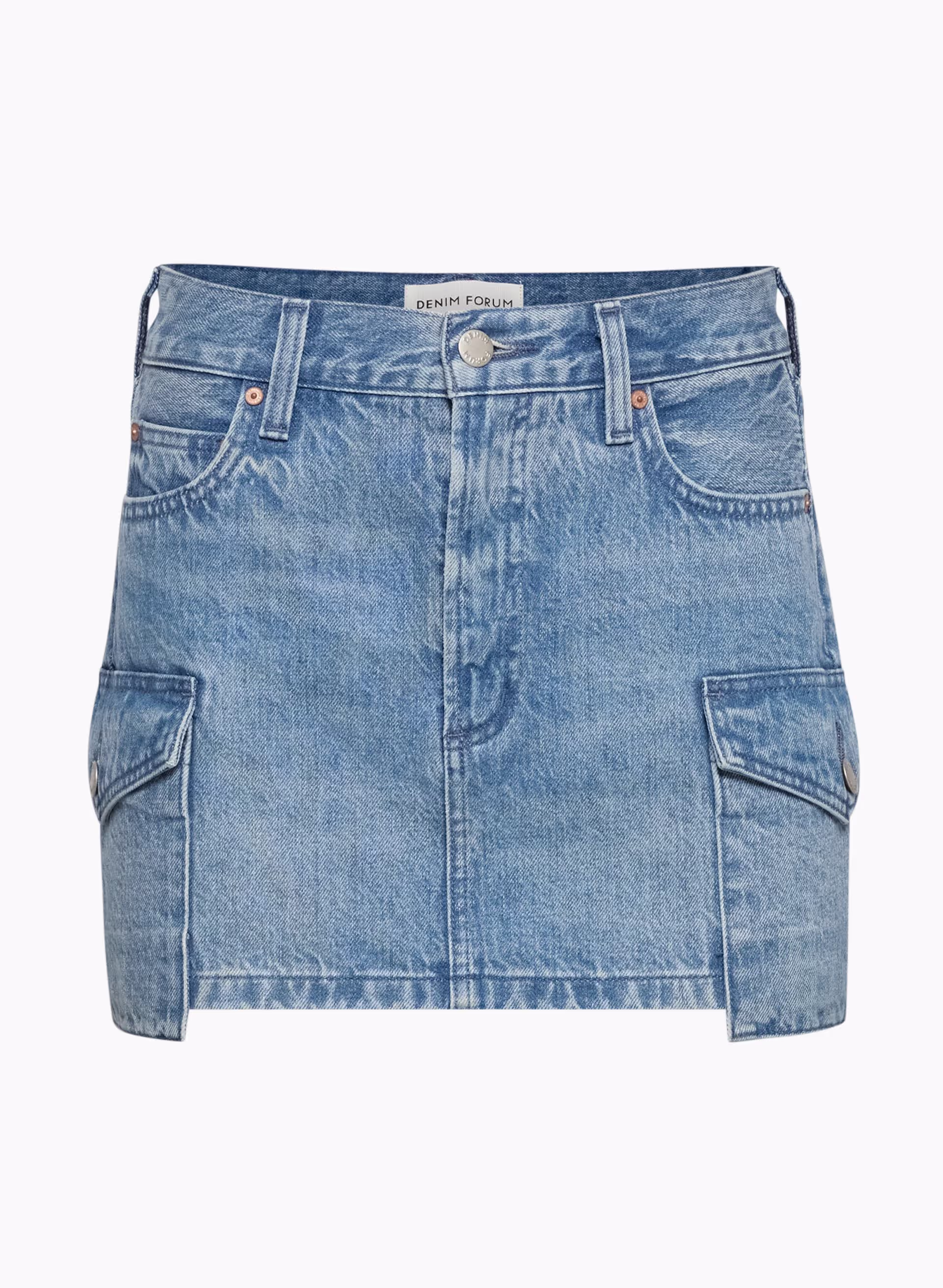 THE '90S CARGO MINI DENIM SKIRT by DENIM FORUM