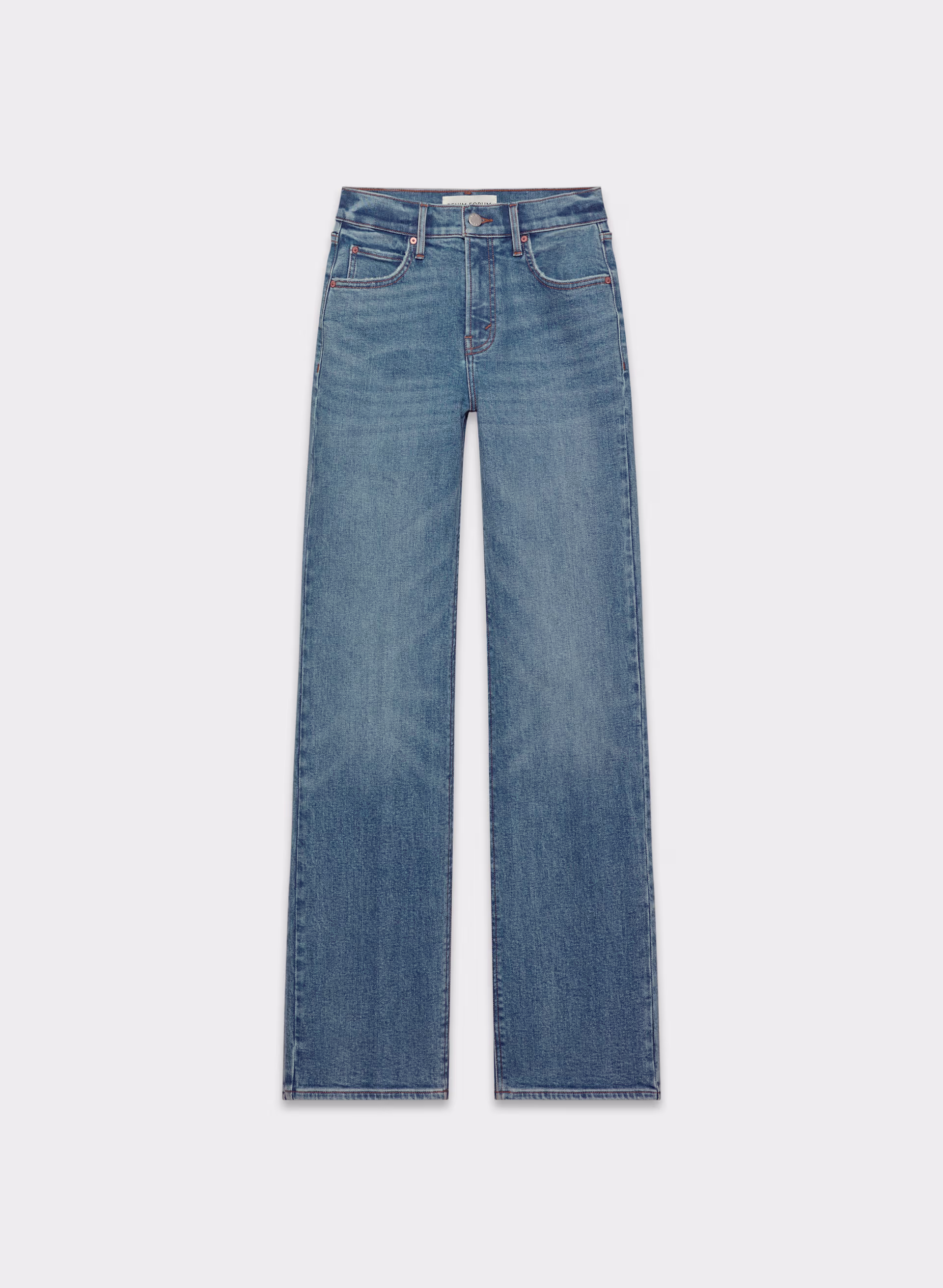 THE ‘90S SNATCHED HI-RISE STRAIGHT JEAN by DENIM FORUM