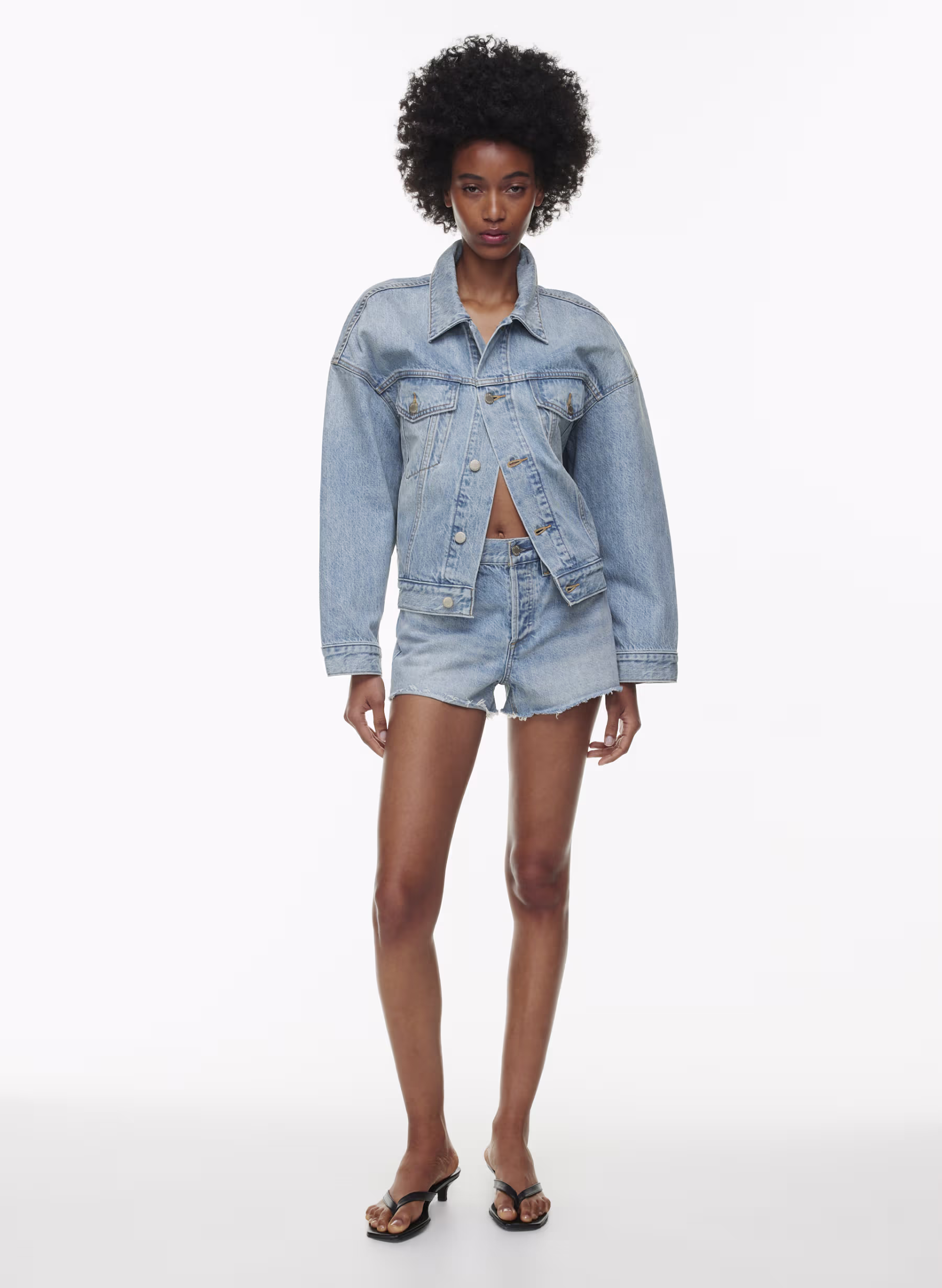 THE '90S VINTAGE CUT-OFF DENIM SHORT by DENIM FORUM