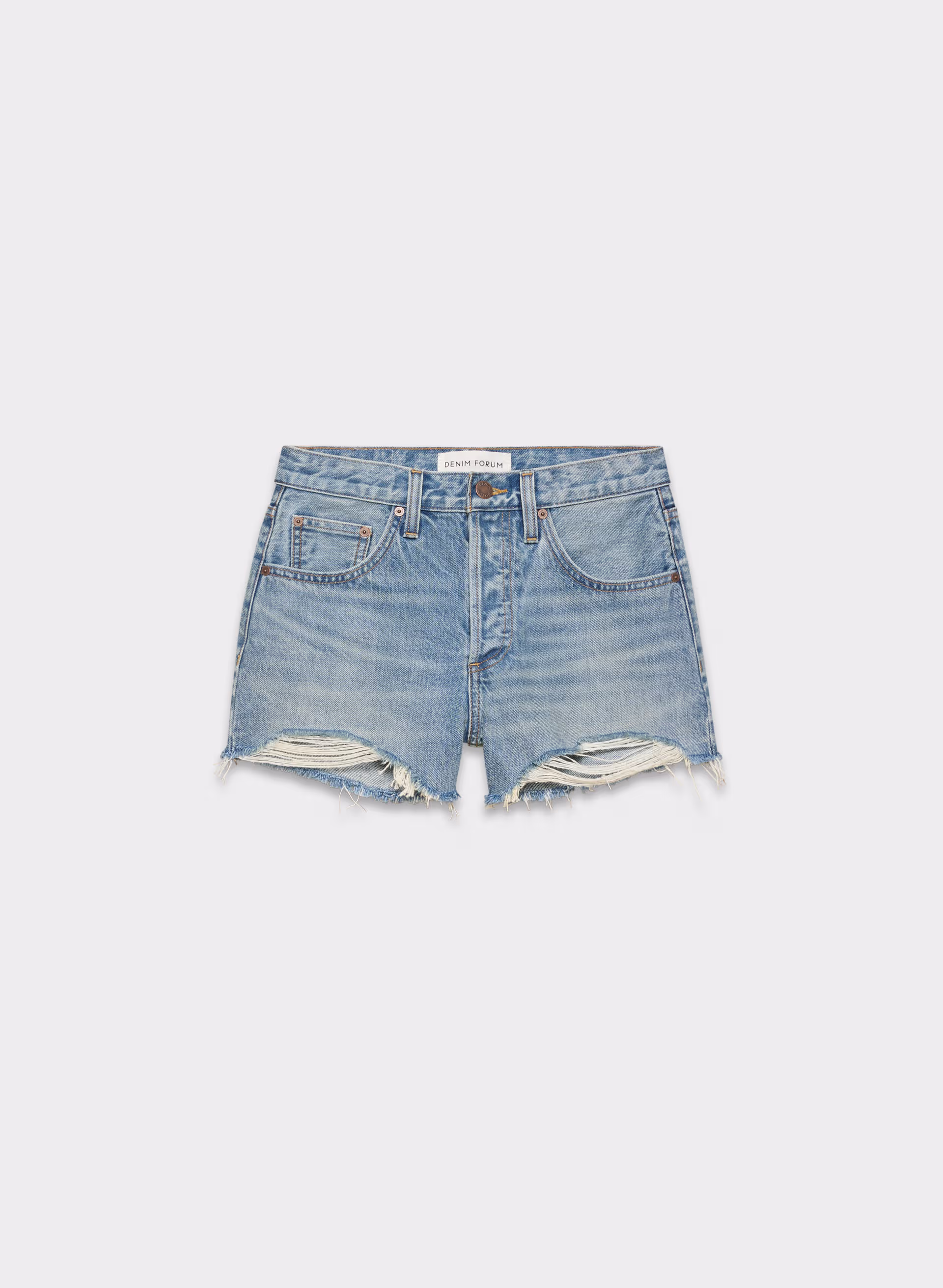 THE '90S VINTAGE CUT-OFF DENIM SHORT by DENIM FORUM