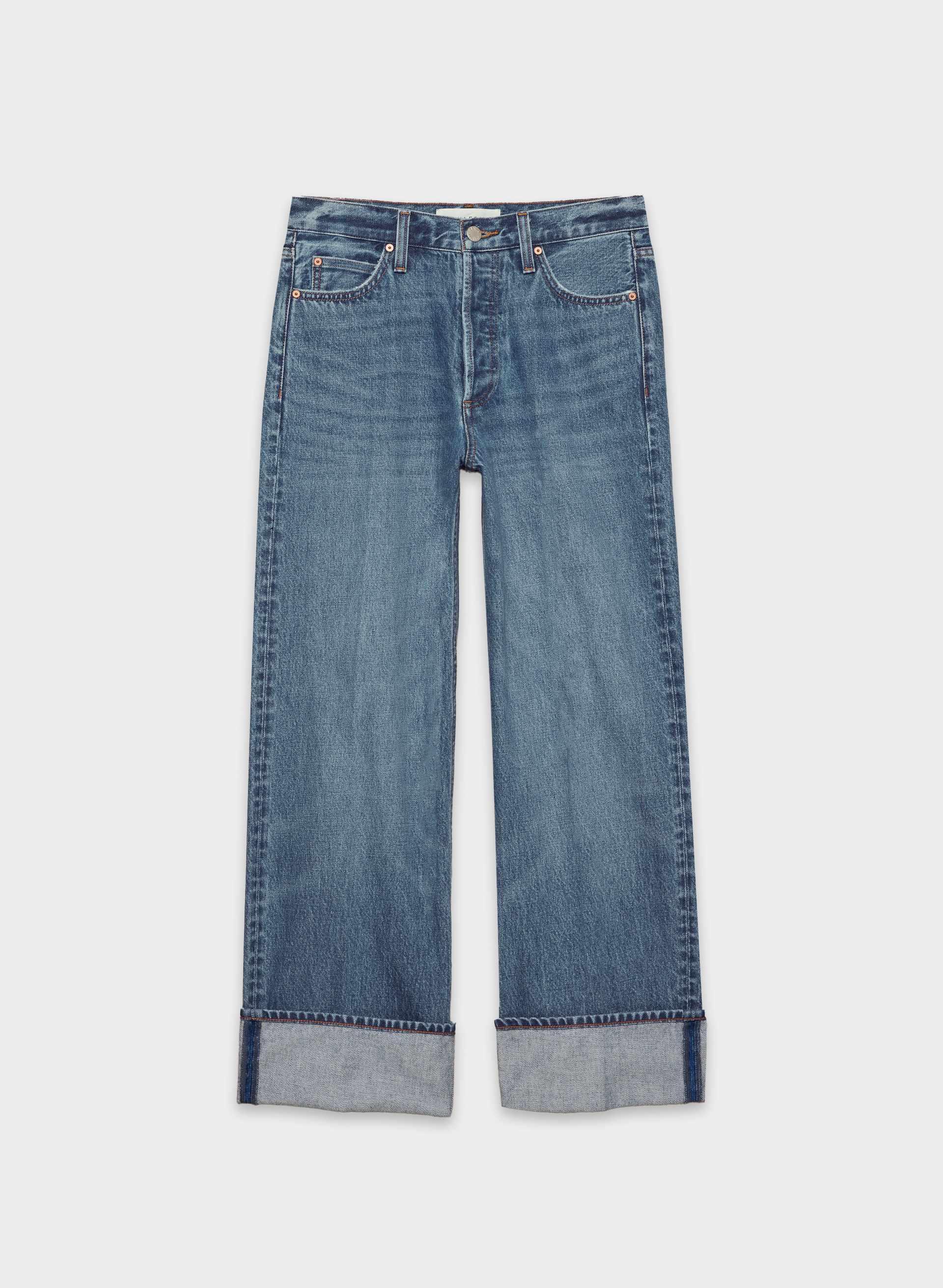 THE '90S VINTAGE LO-RISE STRAIGHT JEAN by DENIM FORUM