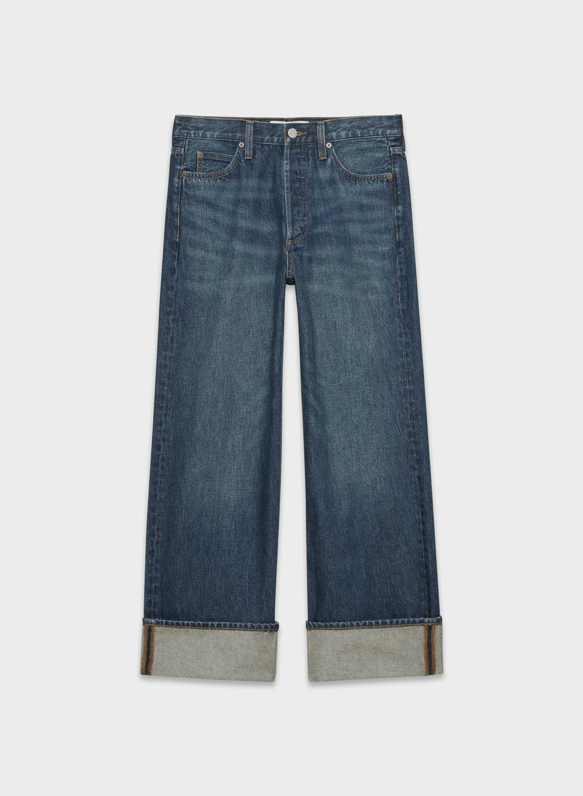 THE '90S VINTAGE LO-RISE STRAIGHT JEAN by DENIM FORUM