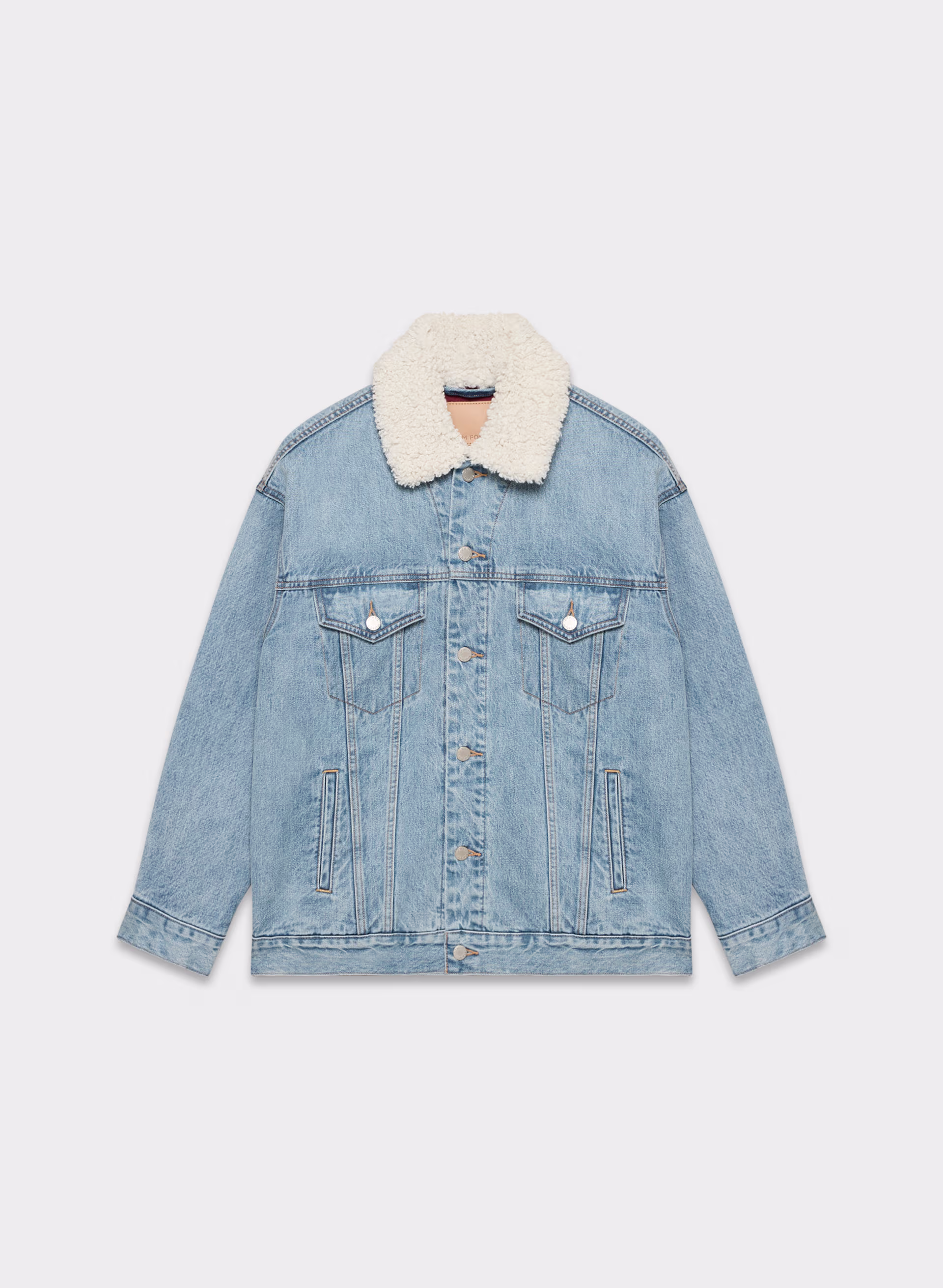 THE '90S VINTAGE SHERPA DENIM JACKET by DENIM FORUM THE '90S VINTAGE SHERPA DENIM JACKET by DENIM FORUM