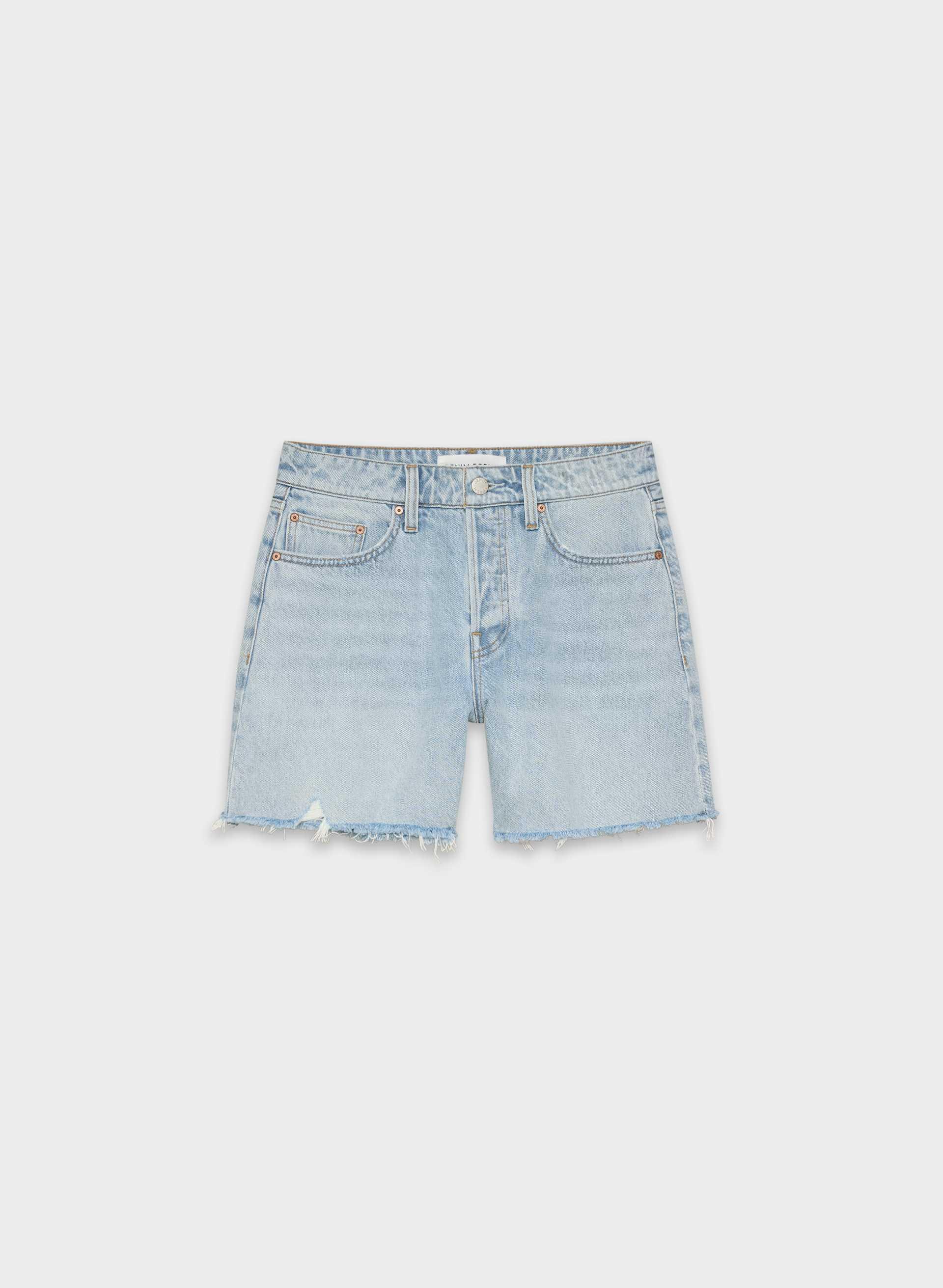 THE EX-BOYFRIEND HI MID-THIGH DENIM SHORT by DENIM FORUM