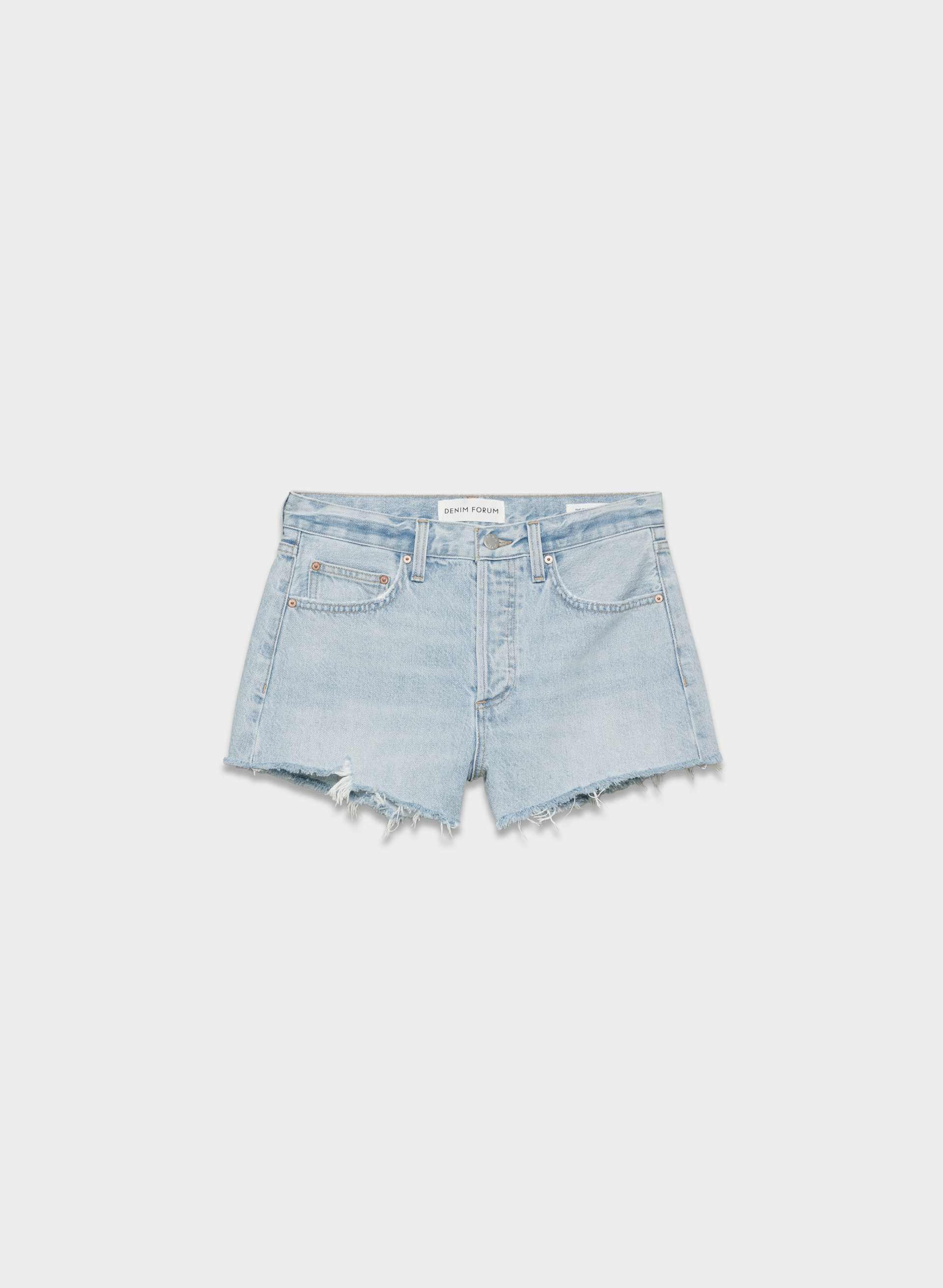 THE EX-BOYFRIEND HI-RISE DENIM SHORT by DENIM FORUM