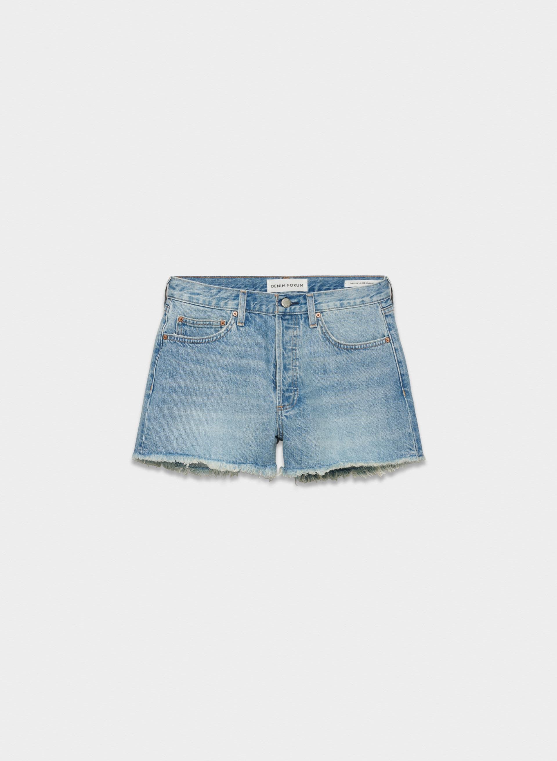 THE EX-BOYFRIEND HI-RISE DENIM SHORT by DENIM FORUM