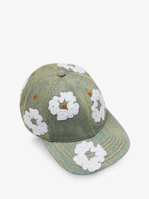 Cotton Wreath denim cap by DENIM TEARS