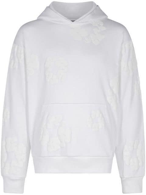 Cotton Wreath-print hoodie by DENIM TEARS
