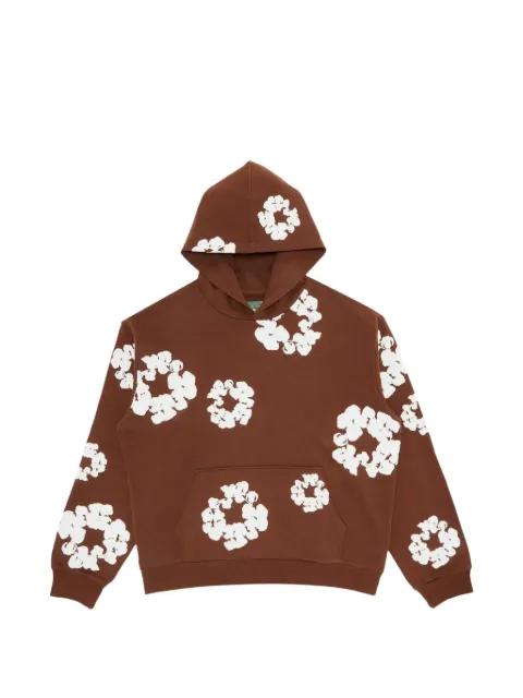 Cotton Wreath printed hoodie by DENIM TEARS