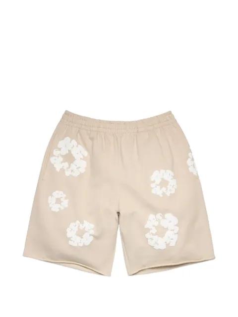Cotton Wreath sweatshorts by DENIM TEARS