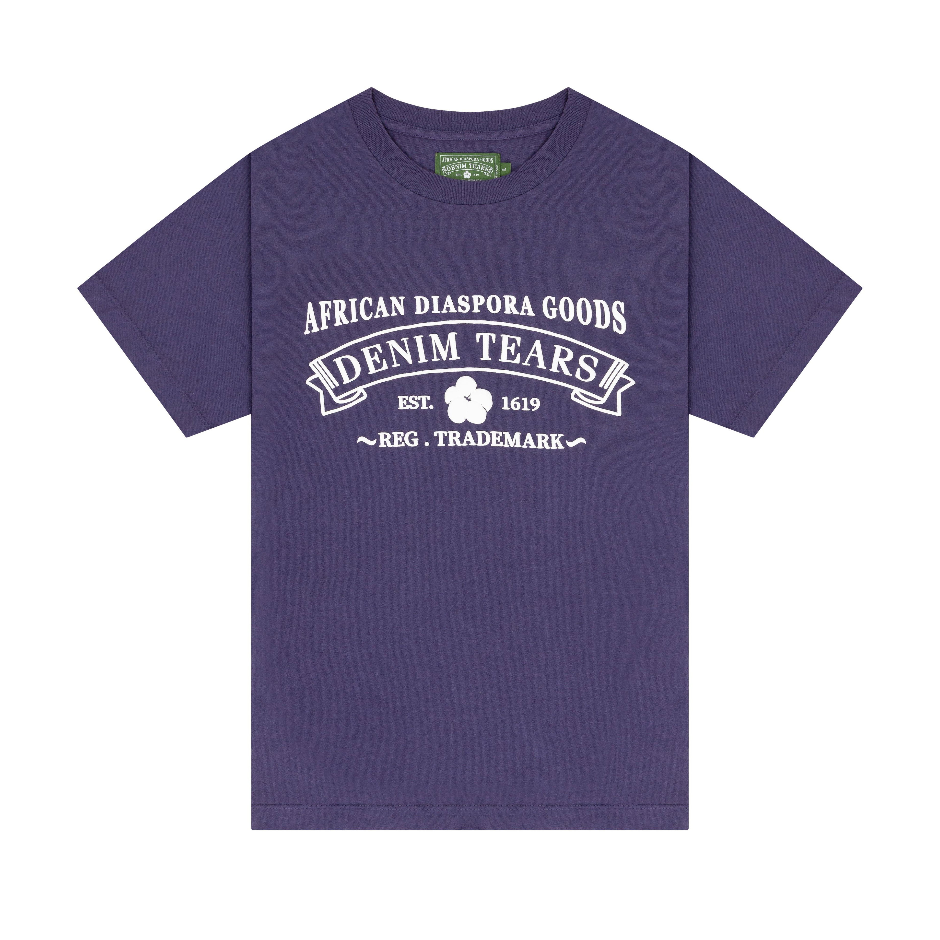 Denim Tears - ADG T-Shirt - (Washed Purple) by DENIM TEARS