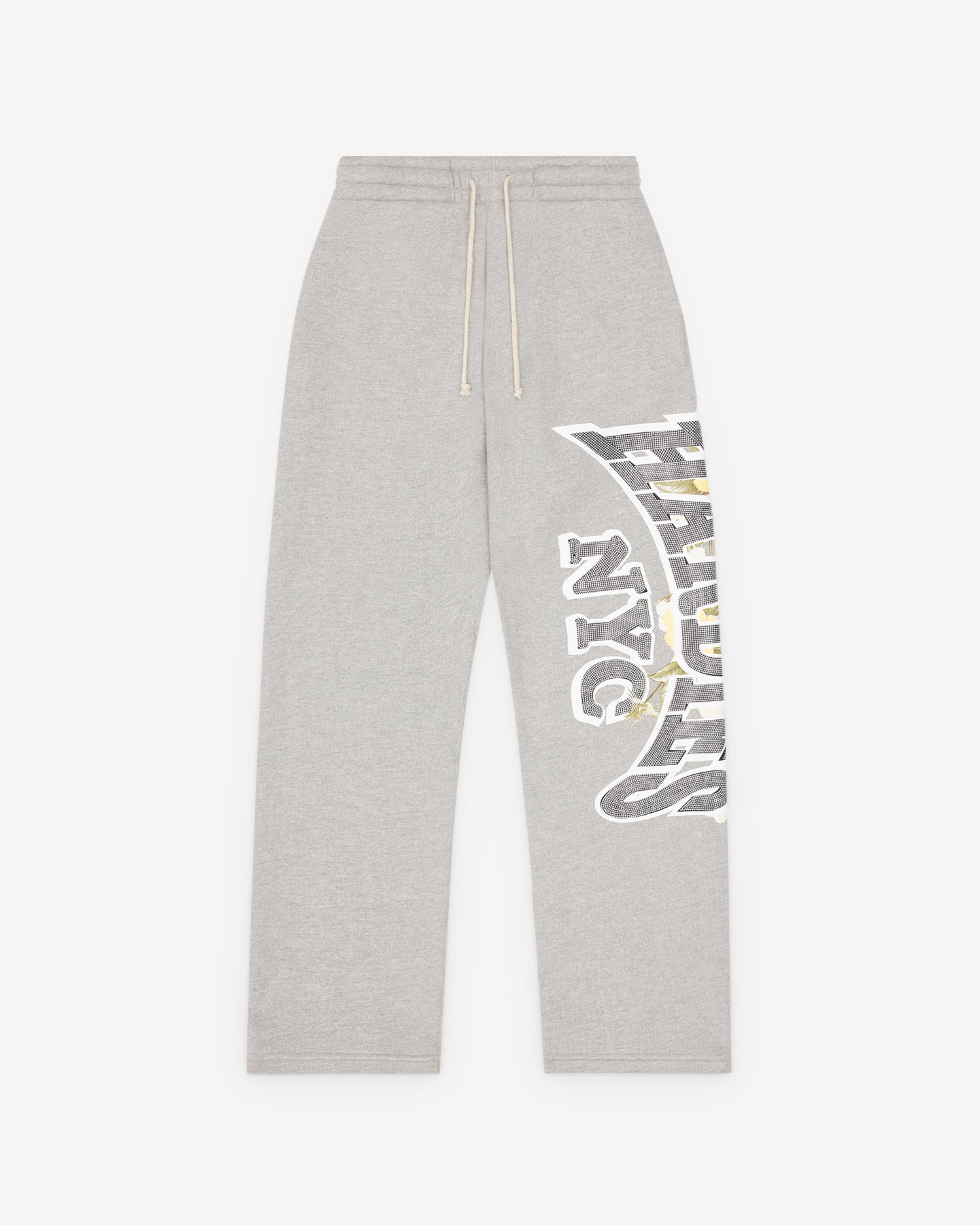 Denim Tears - Hardies Men's Open Hem Sweatpants - (Grey) by DENIM TEARS