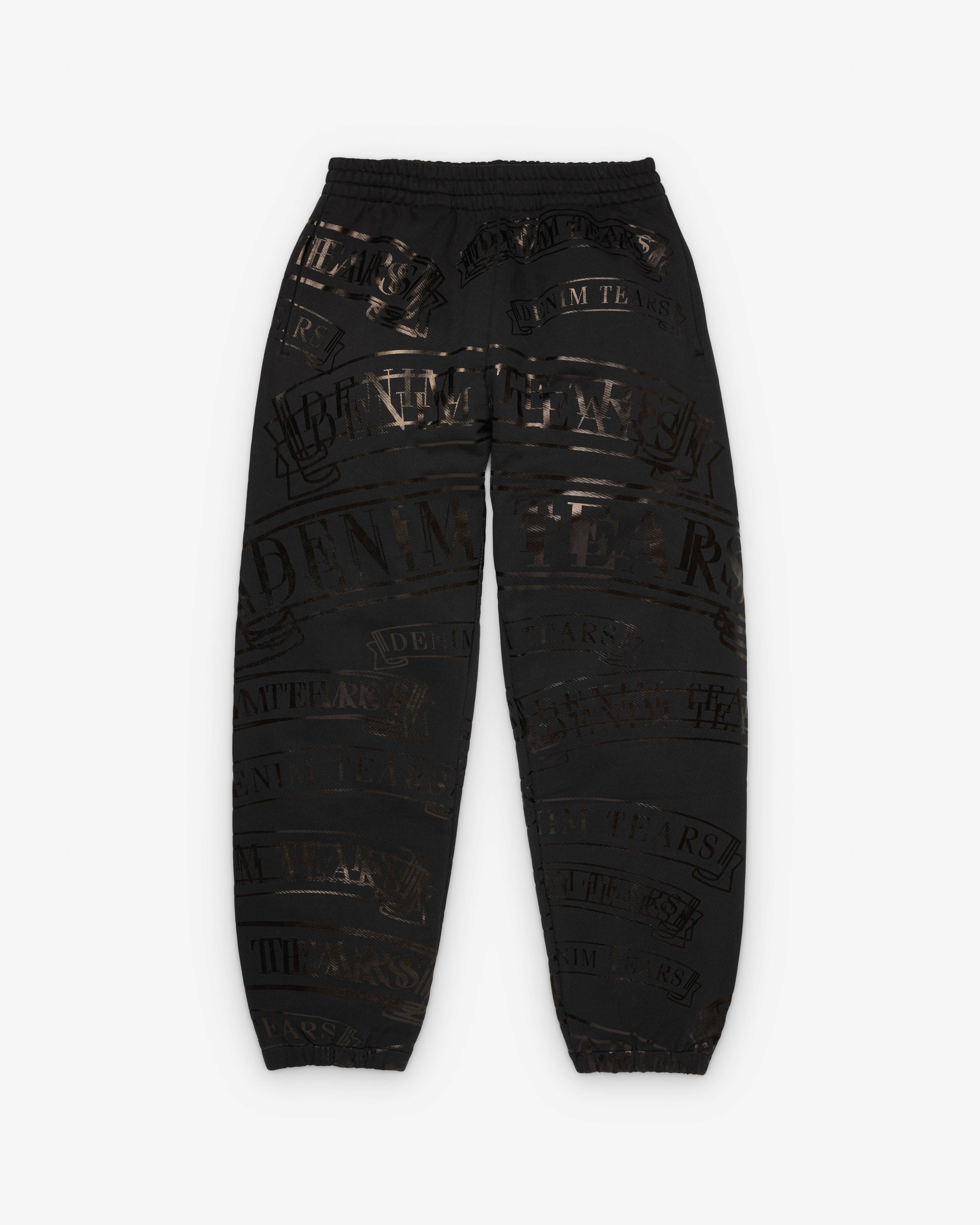 Denim Tears - Men's ADG Banner Sweatpants - (Black) by DENIM TEARS