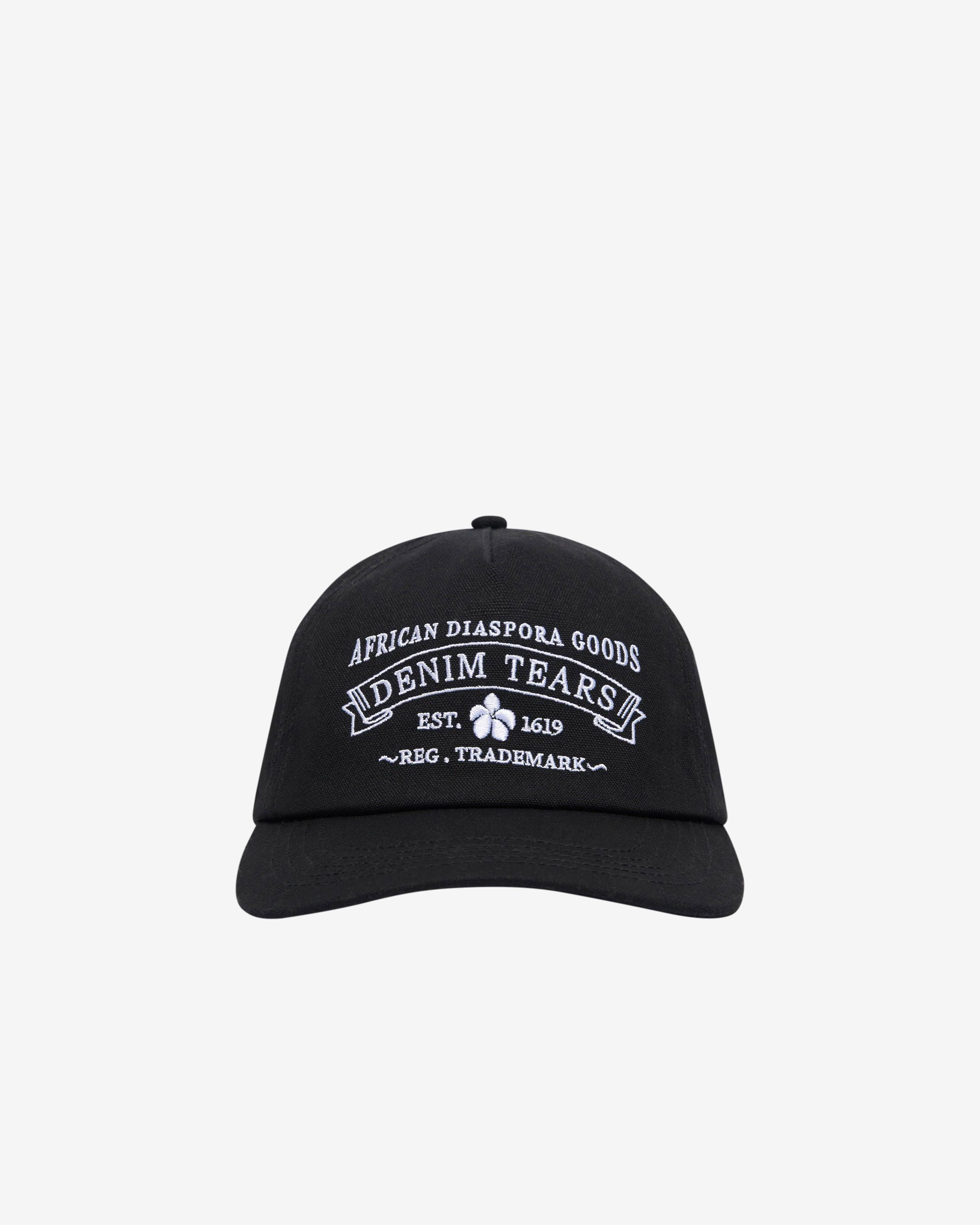 Denim Tears - Men's ADG Stamp Cap - (Black) by DENIM TEARS