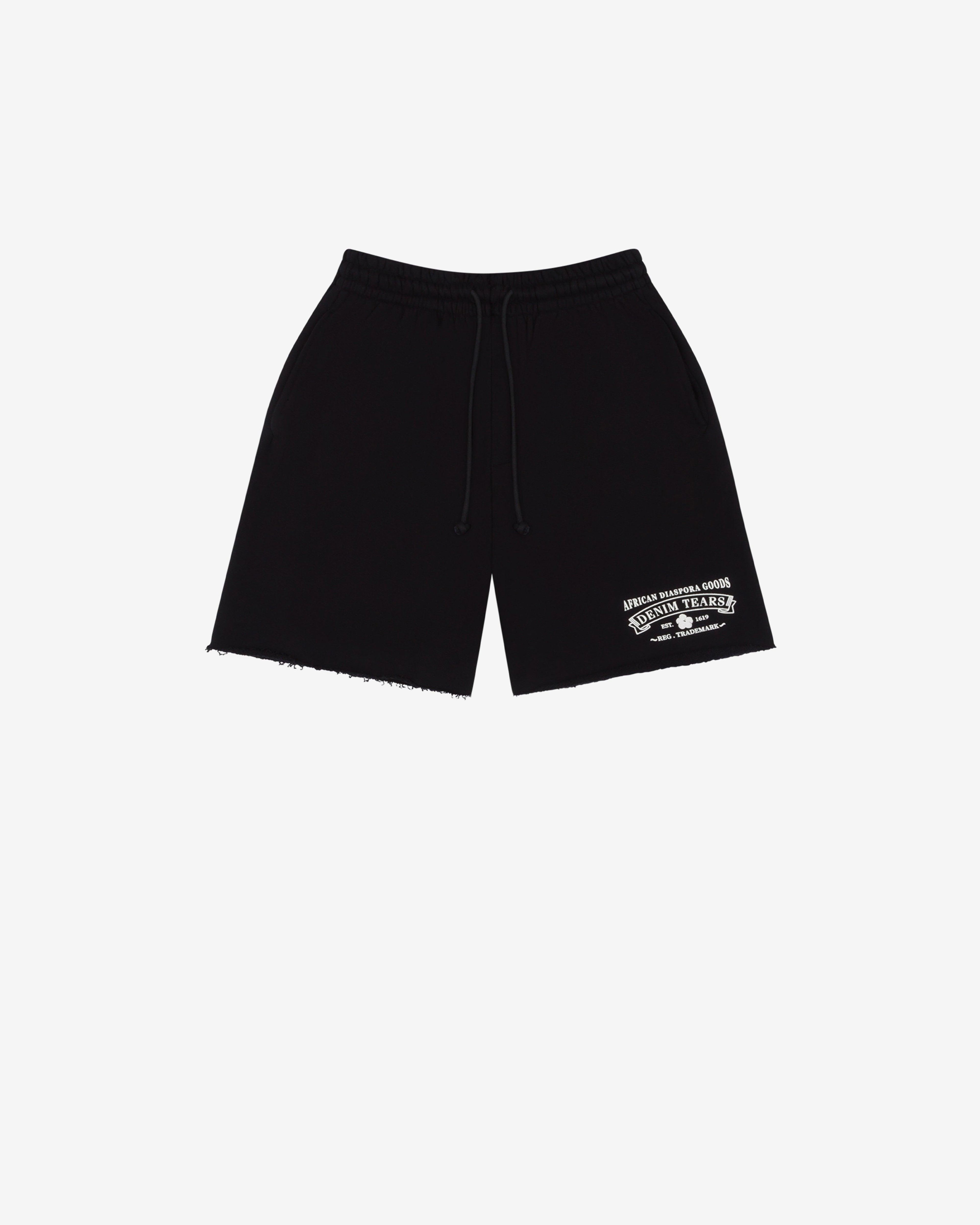 Denim Tears - Men's ADG Sweat Shorts - (Black) by DENIM TEARS