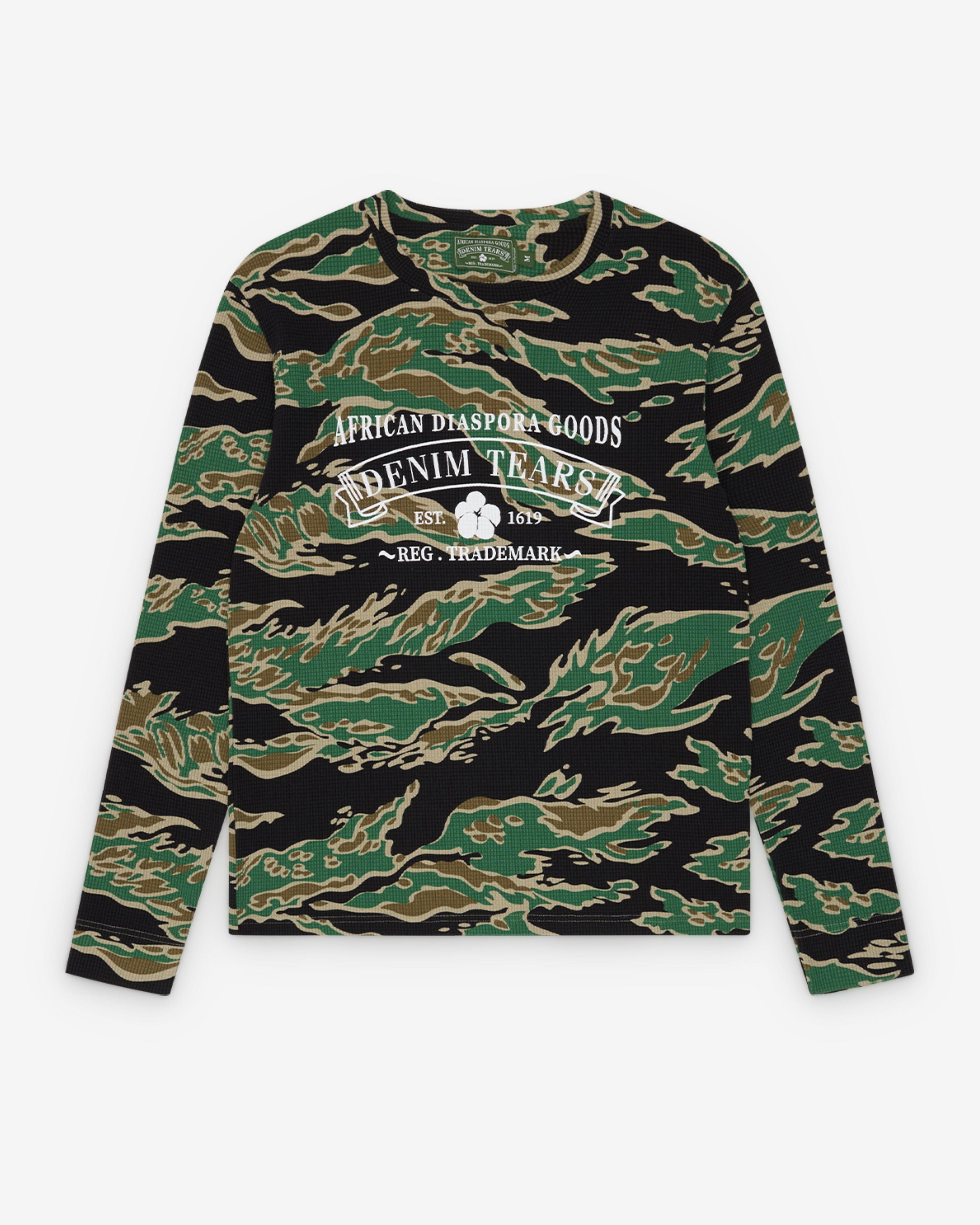 Denim Tears - Men's ADG Thermal - (Green Camo) by DENIM TEARS