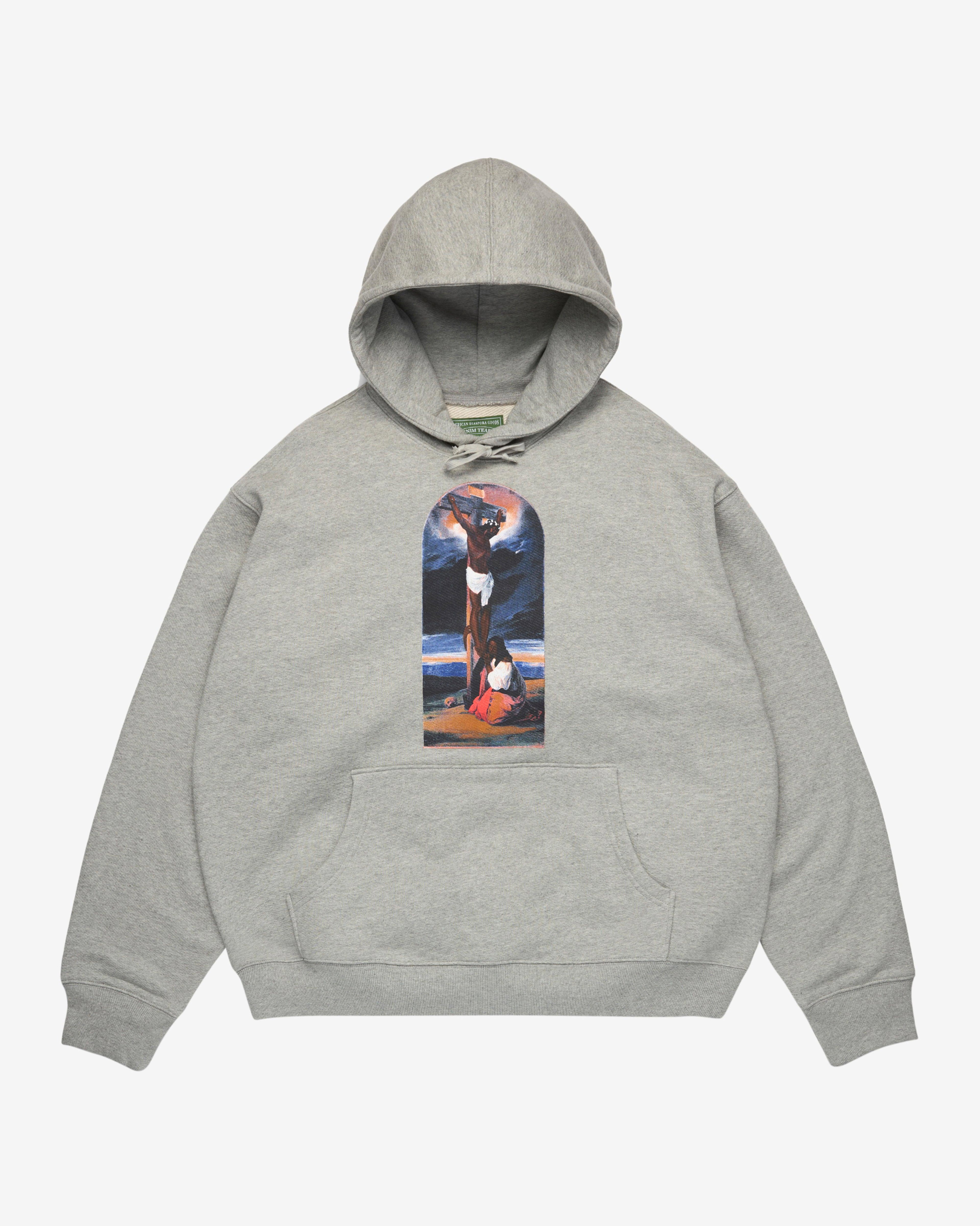 Denim Tears - Men's Biblical Hoodie - (Grey) by DENIM TEARS