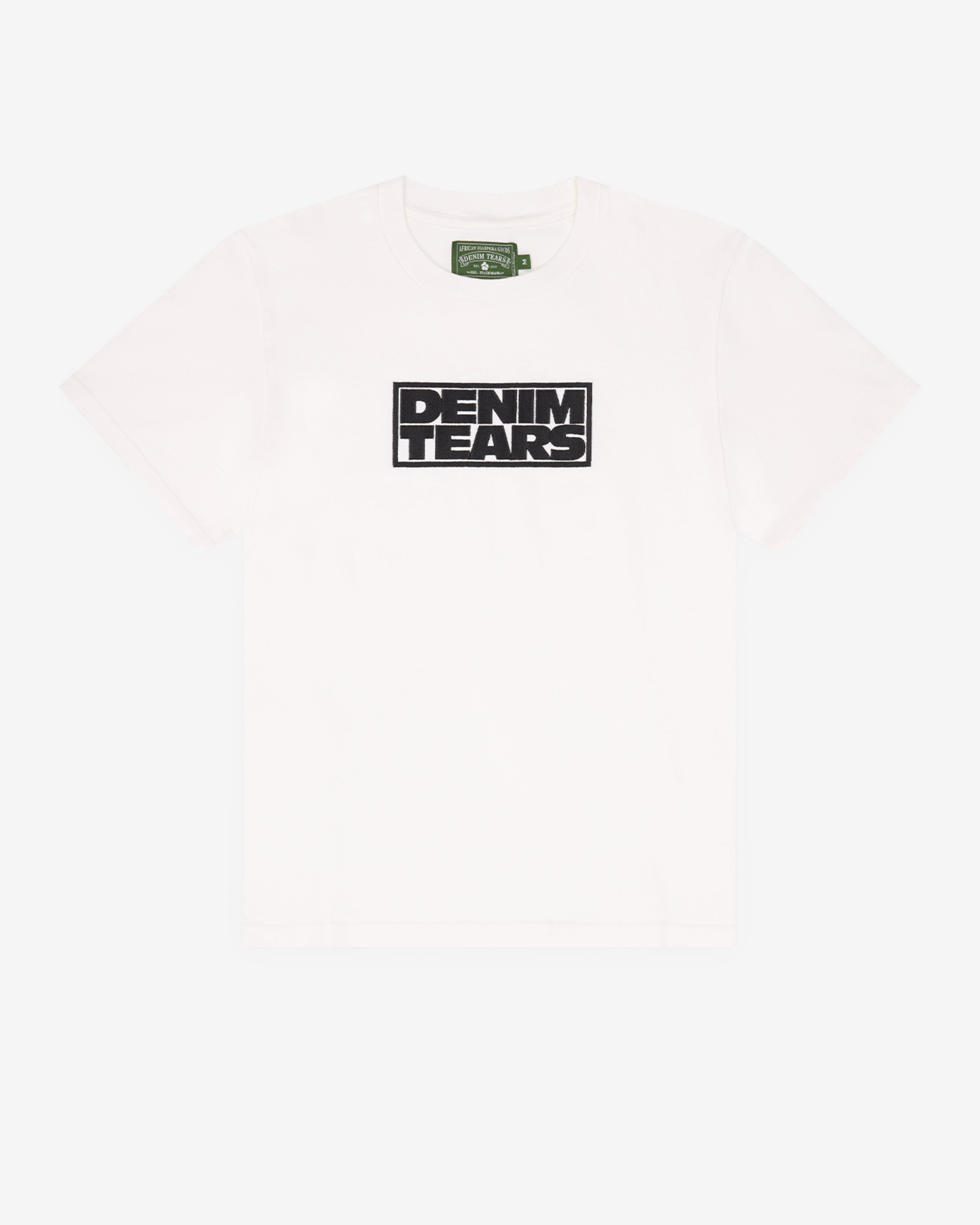 Denim Tears - Men's Box Logo Tee - (White) by DENIM TEARS