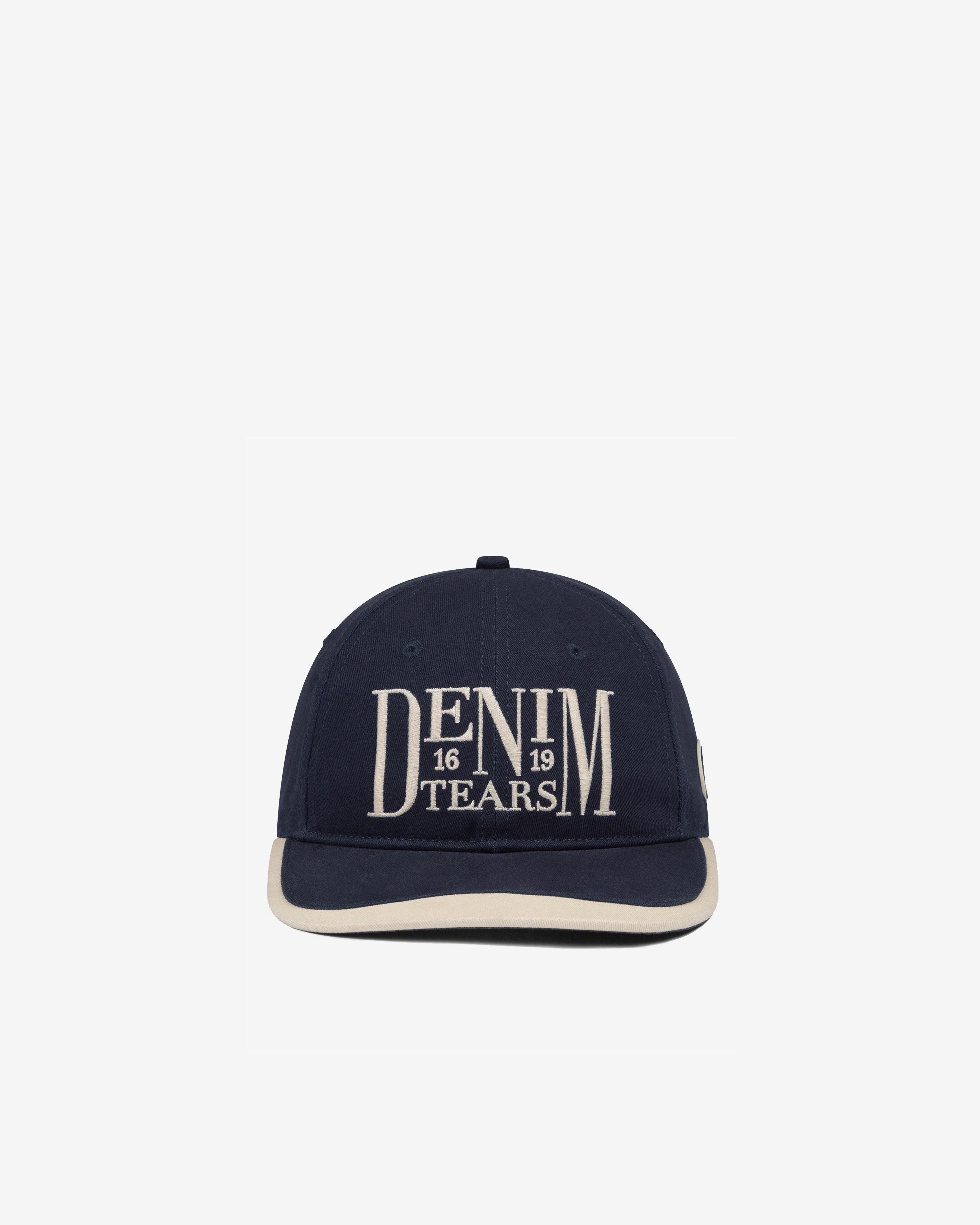 Denim Tears - Men's Cannes Cap - (Navy) by DENIM TEARS