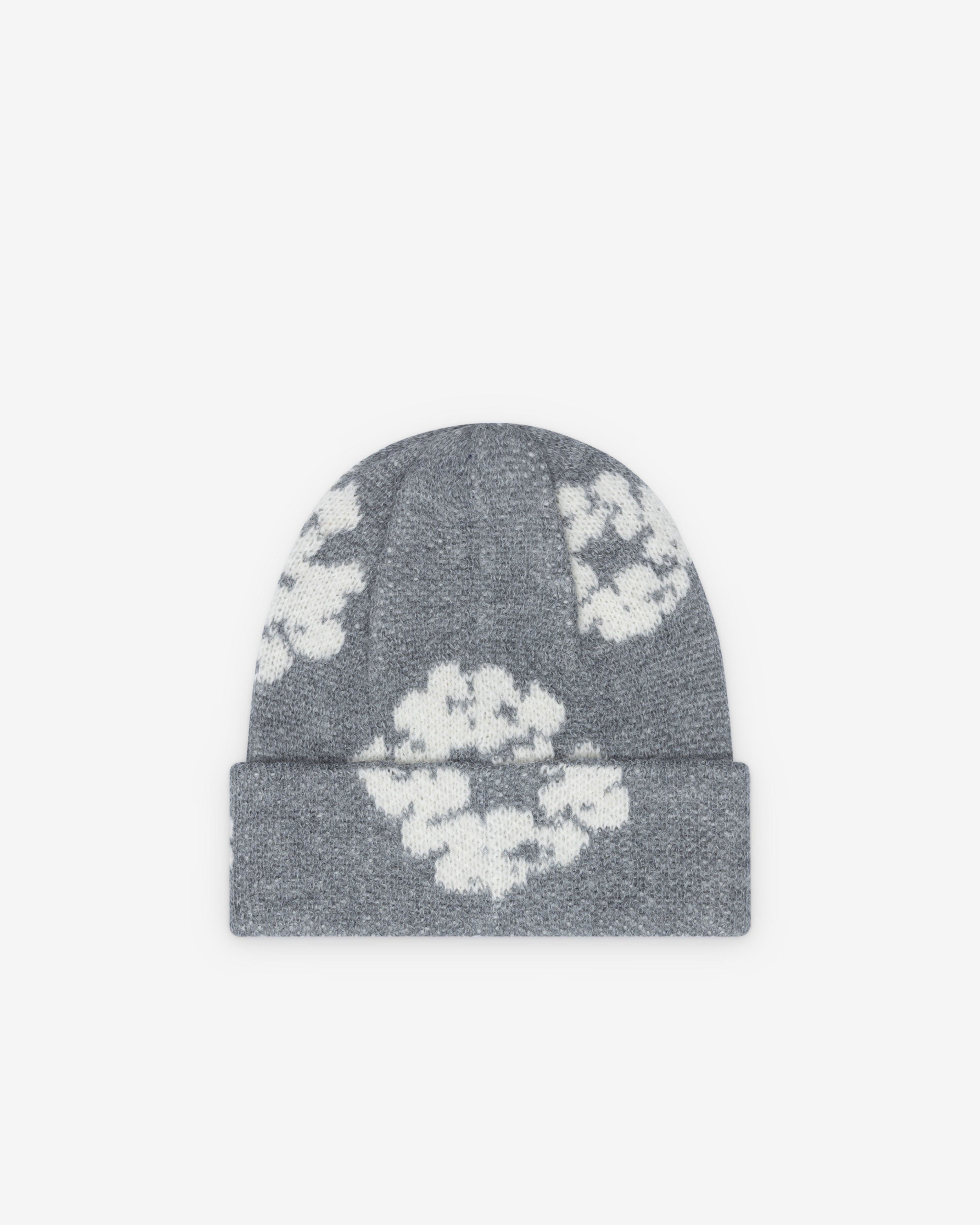 Denim Tears - Men's Cotton Wreath Beanie - (Grey) by DENIM TEARS