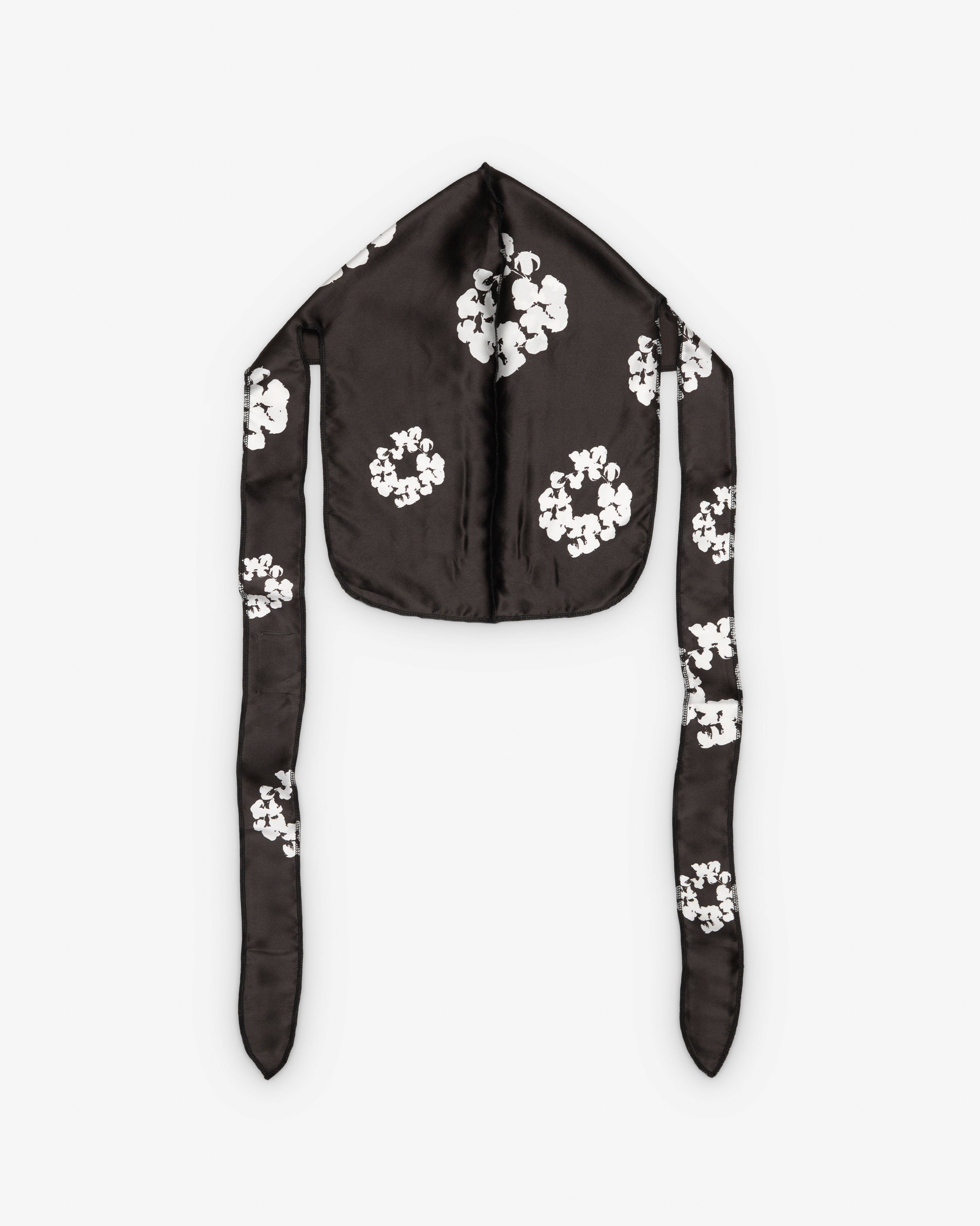 Denim Tears - Men's Cotton Wreath Durag - (Black) by DENIM TEARS