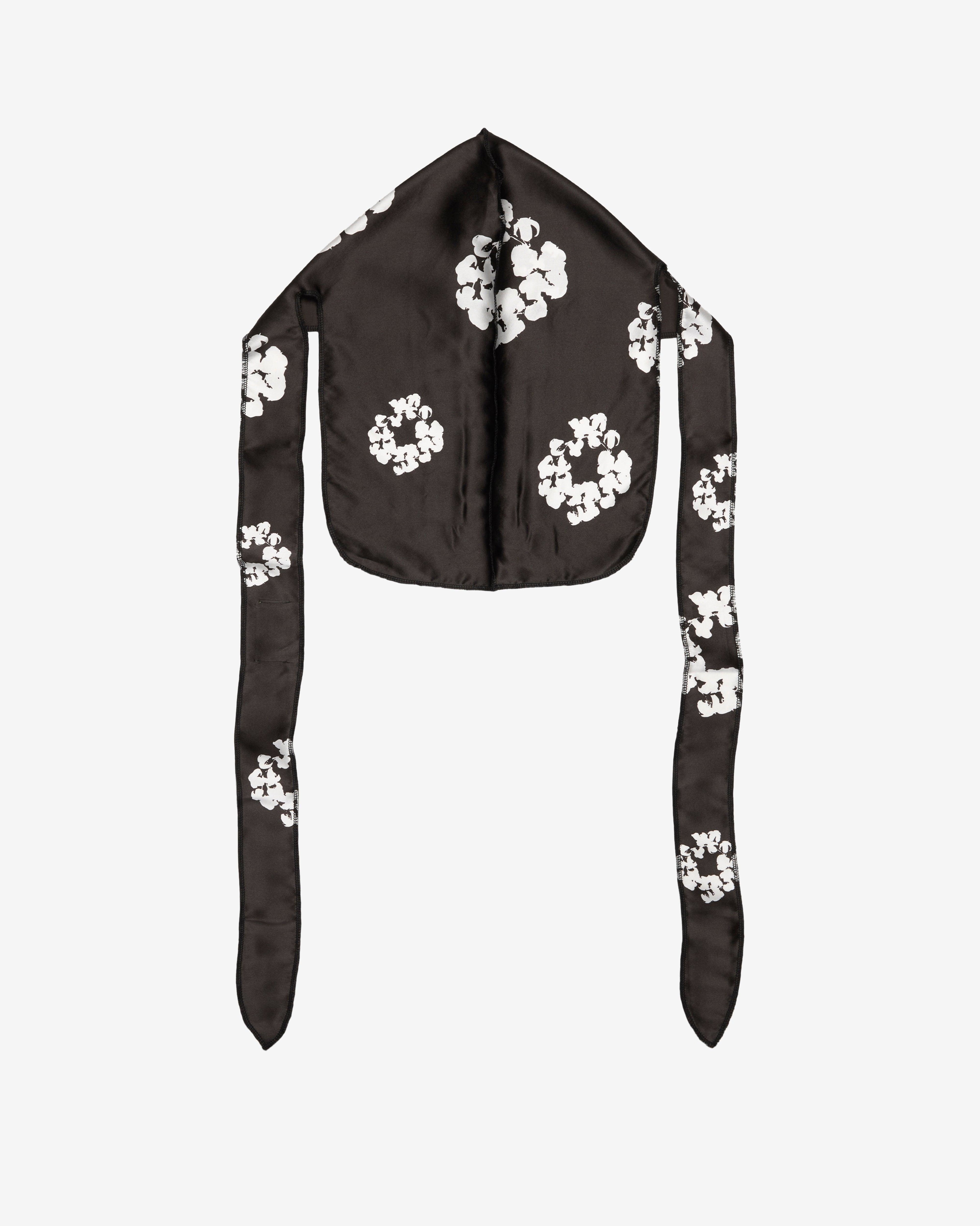 Denim Tears - Men's Cotton Wreath Durag - (Black) by DENIM TEARS