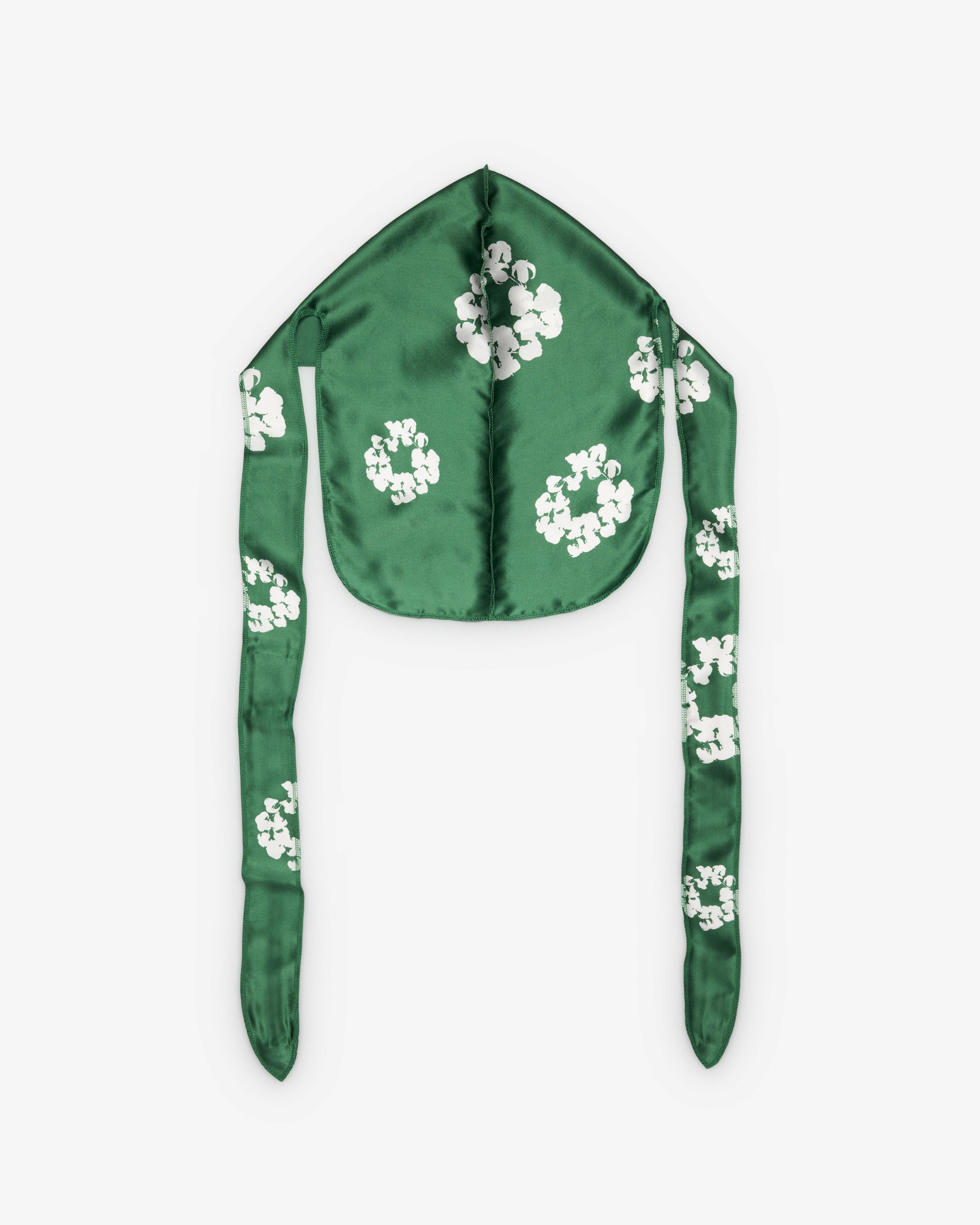 Denim Tears - Men's Cotton Wreath Durag - (Green) by DENIM TEARS