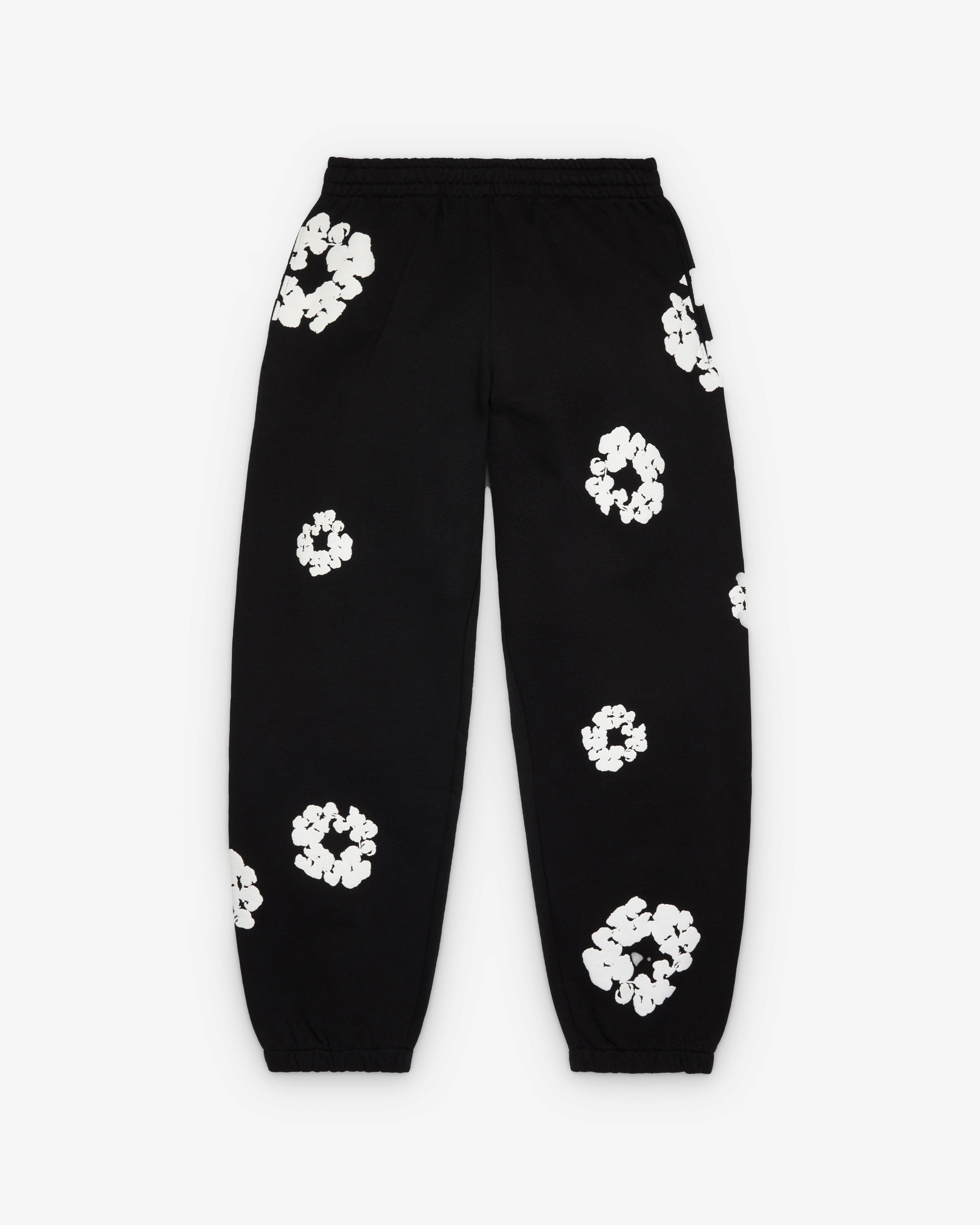 Denim Tears - Men's Cotton Wreath Sweatpant - (Black) by DENIM TEARS